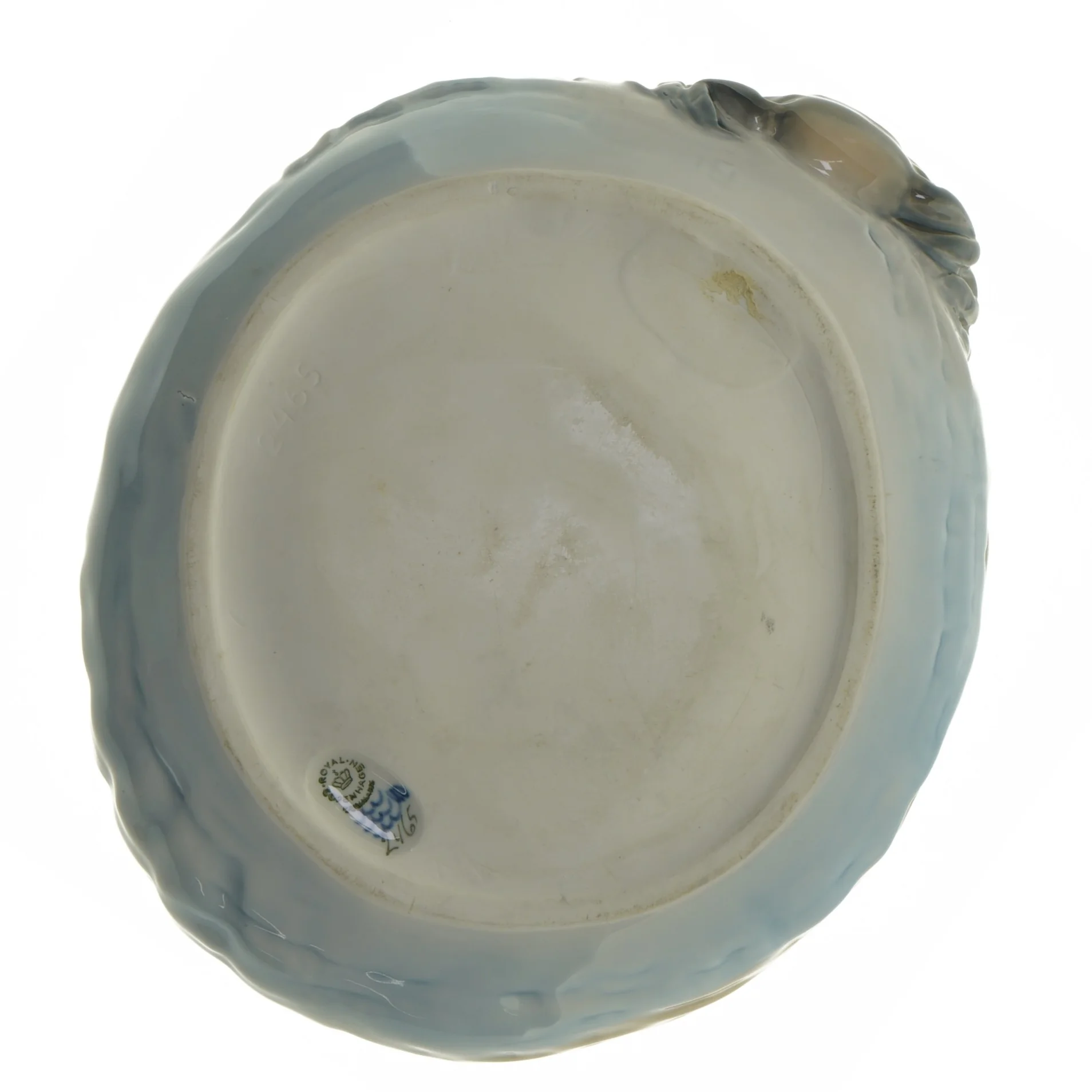 Royal Copenhagen skål med krabber og fiskemotiv fra Royal Copenhagen (str. Ø 23 cm)