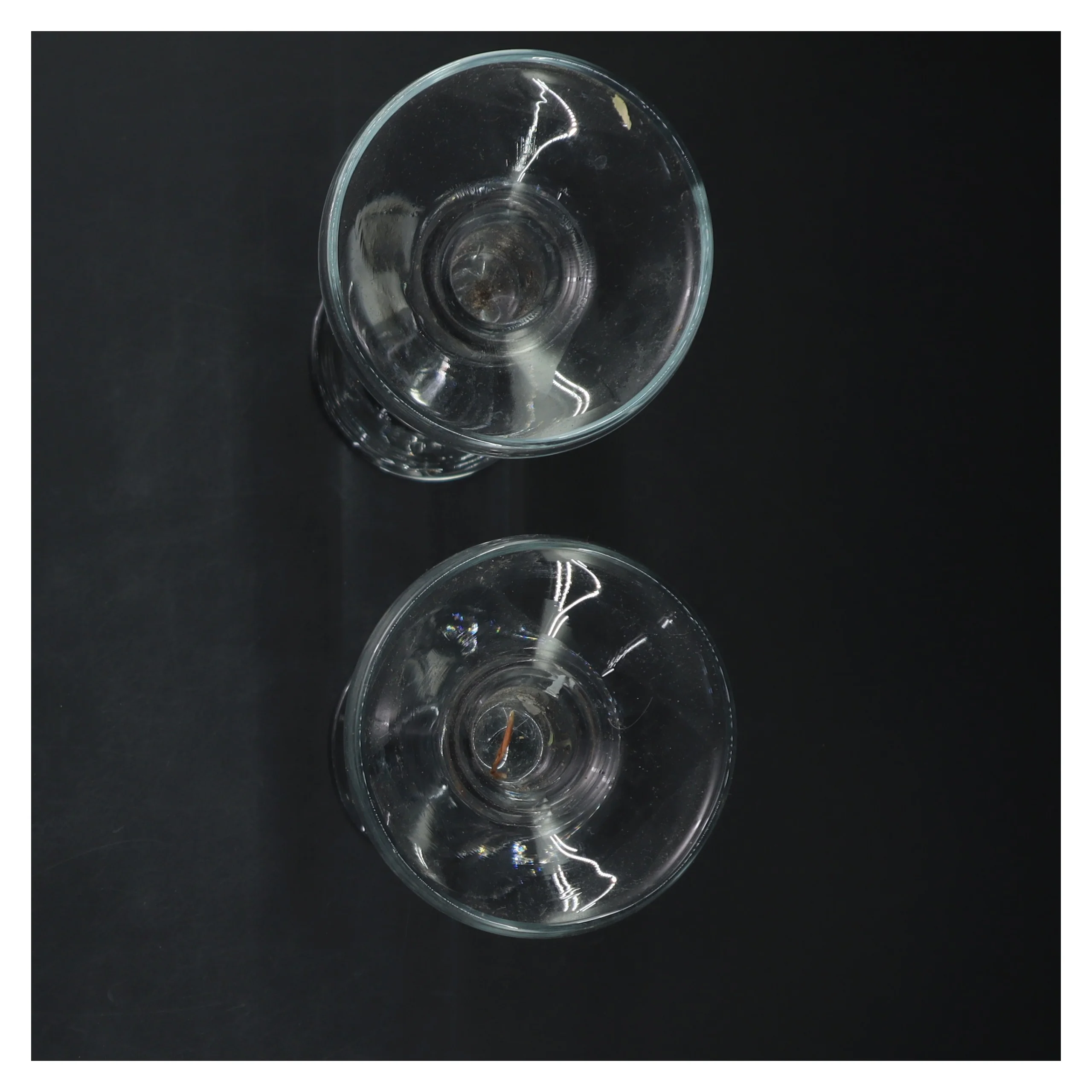 Glas lysestager 17 cm (str. 17 cm)