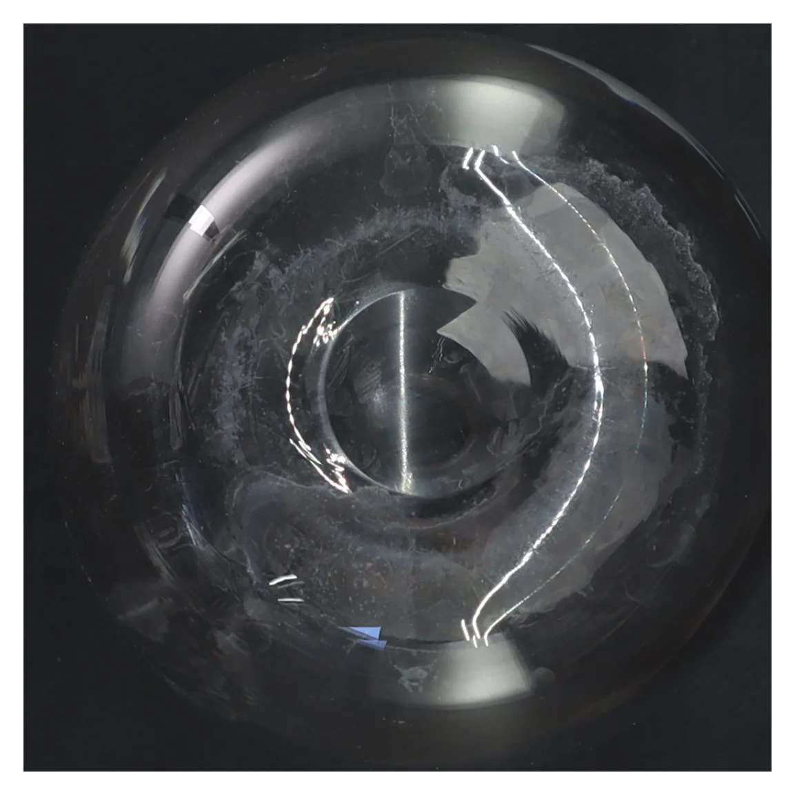 Glasflaske med prop (str. 26x10 cm)