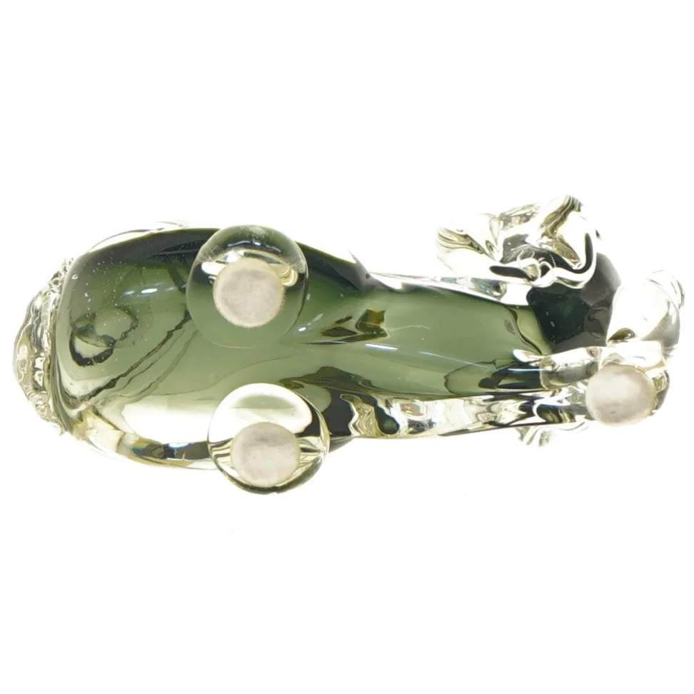 Glasdachshund figur fra holmegaard(str. 16 cm)