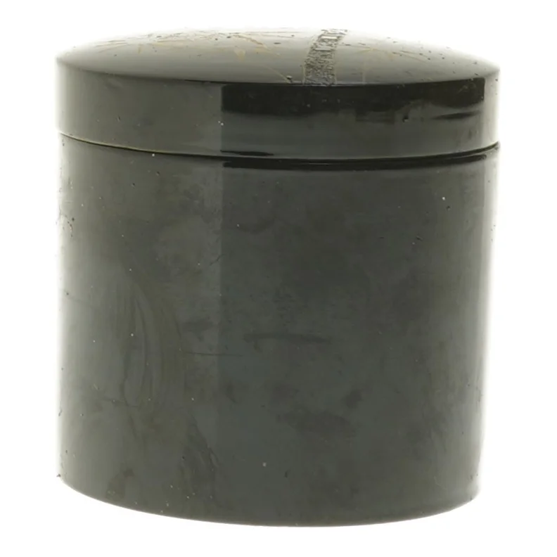 Dekoreret opbevaringsdåse med 11 ølbrikkermed låg (str. 11 styk, ø 8 cm)