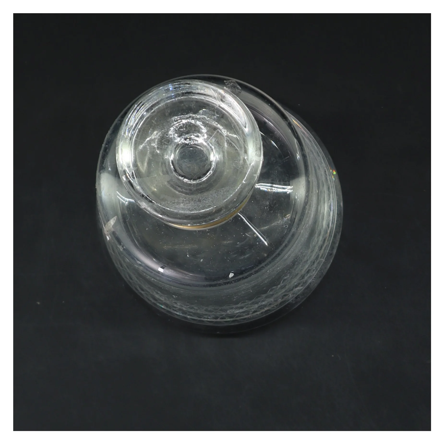 Gammel Glas karaffel fra holmegaard med prop (str. 22 cm)