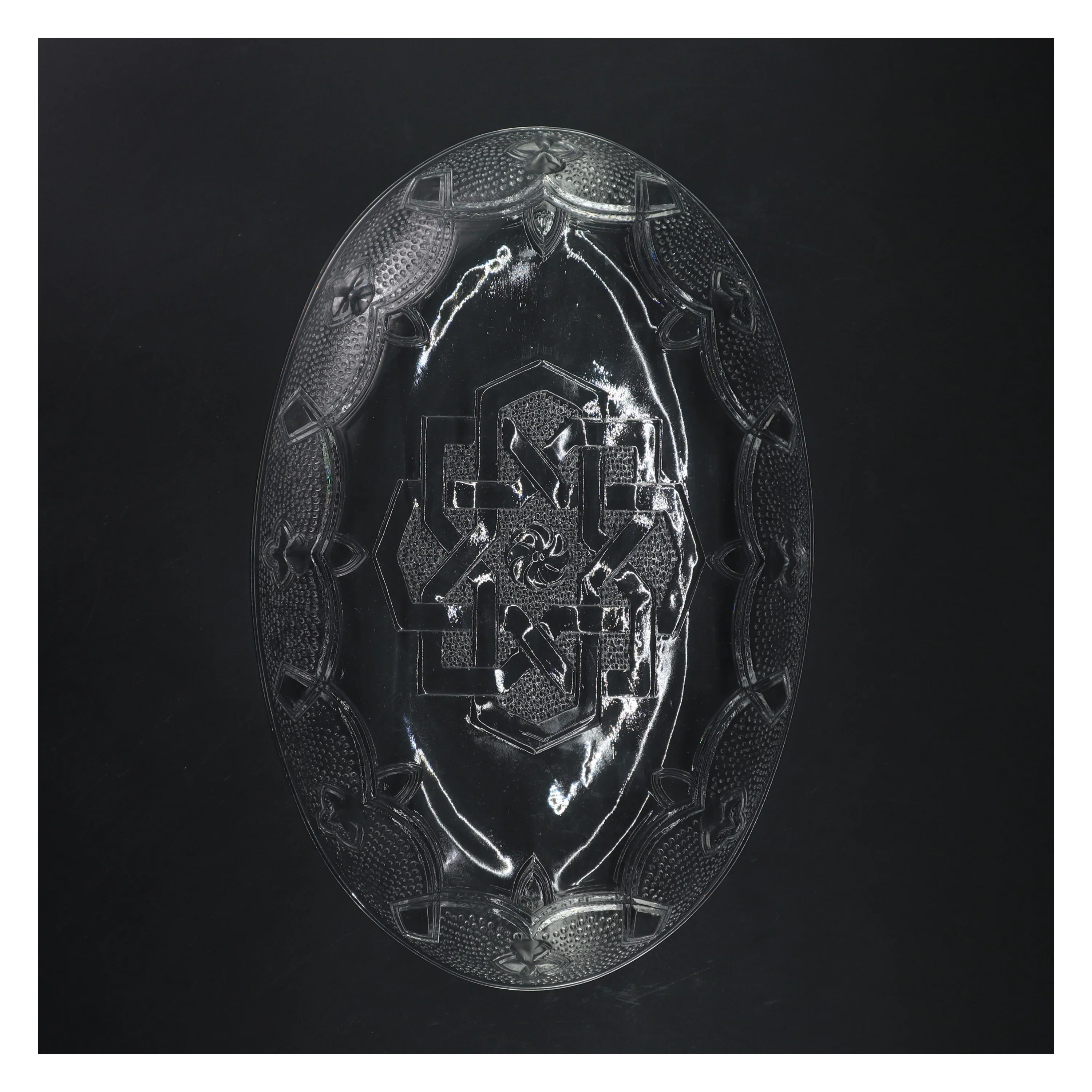 Oval glassfad (str. 31 cm)