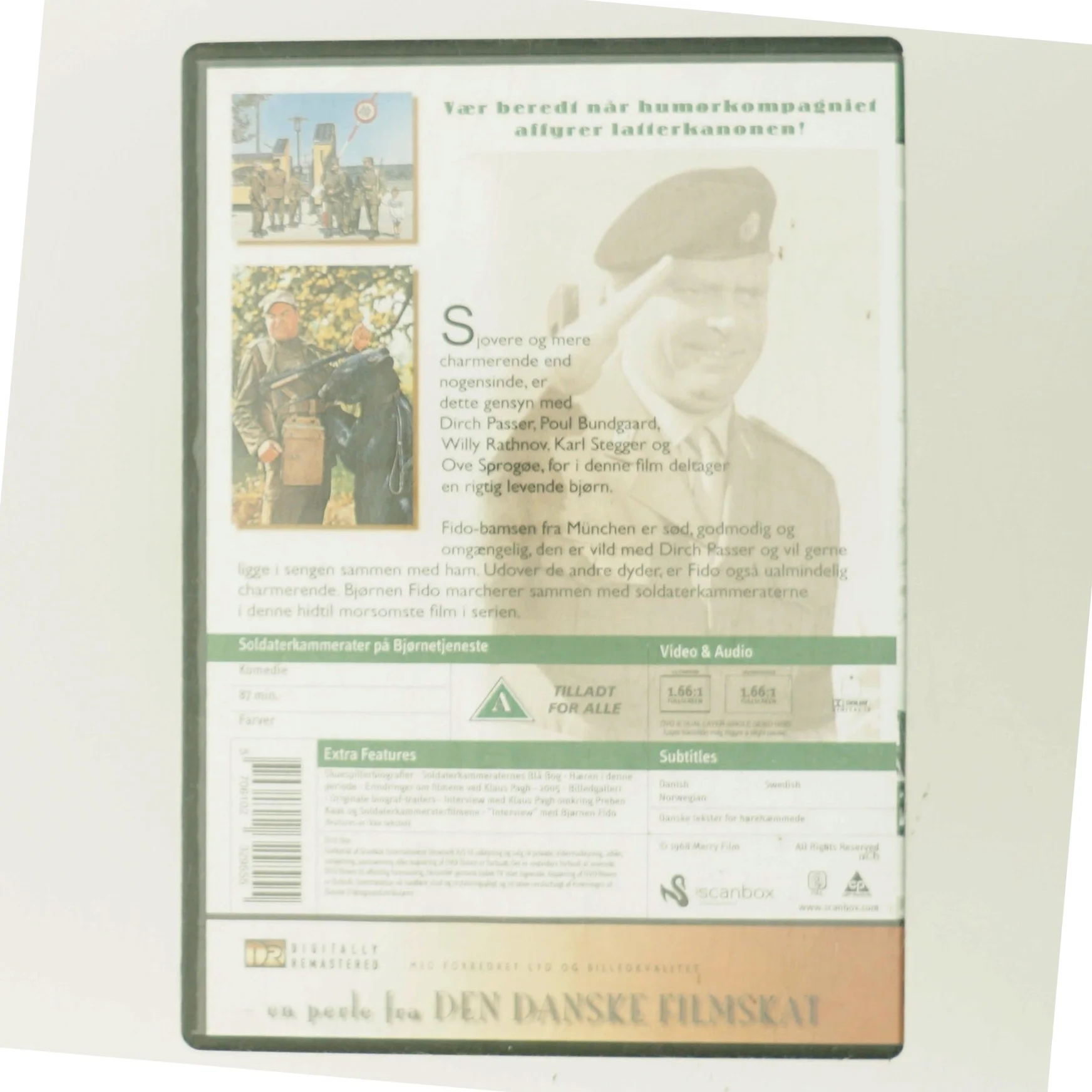 Soldaterkammerater på bjørnetjeneste med Dirch Passer (DVD)