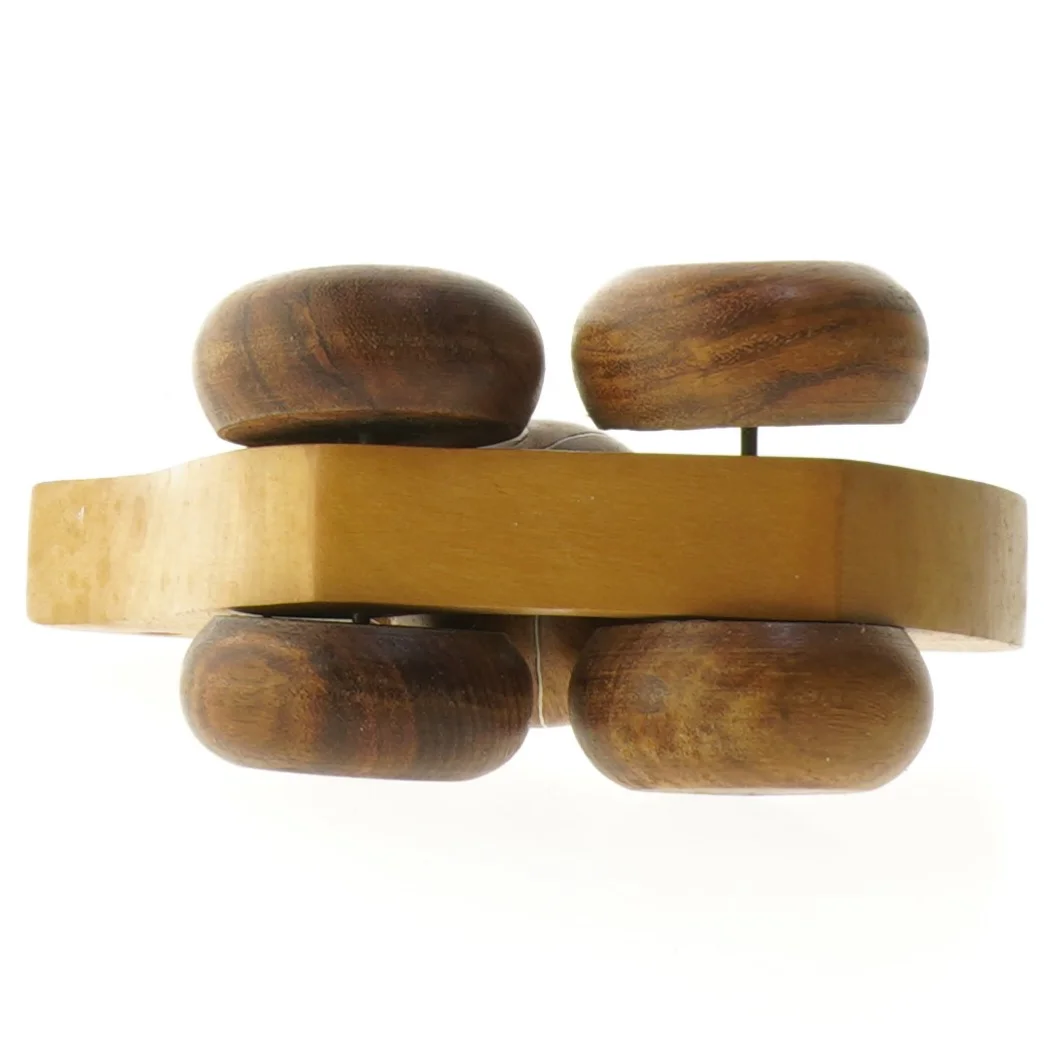 Træ legetøjsfugl med hjul (str. 13x15x7 cm)