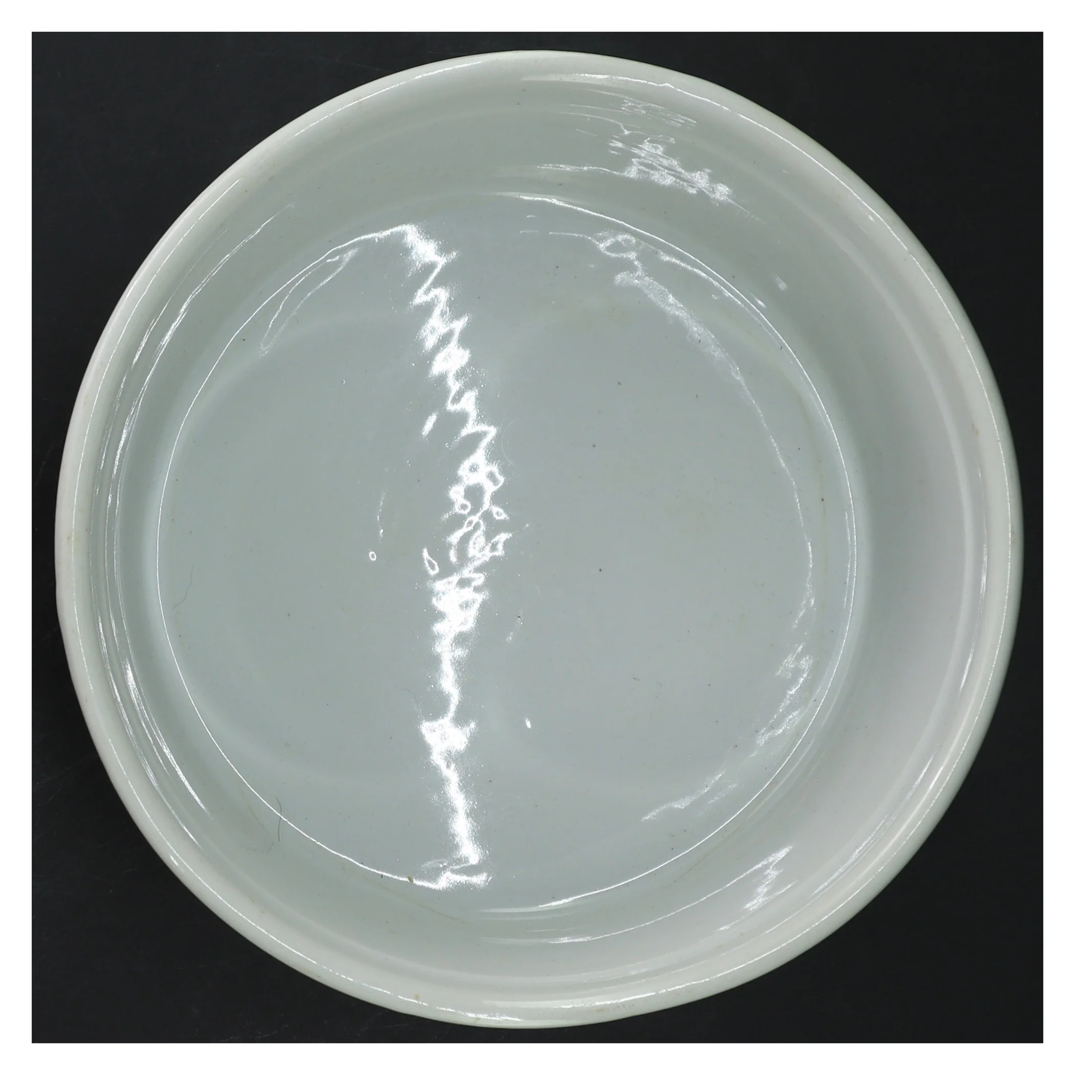 Hvid rund keramisk skål (str. Ø 19,5 cm)