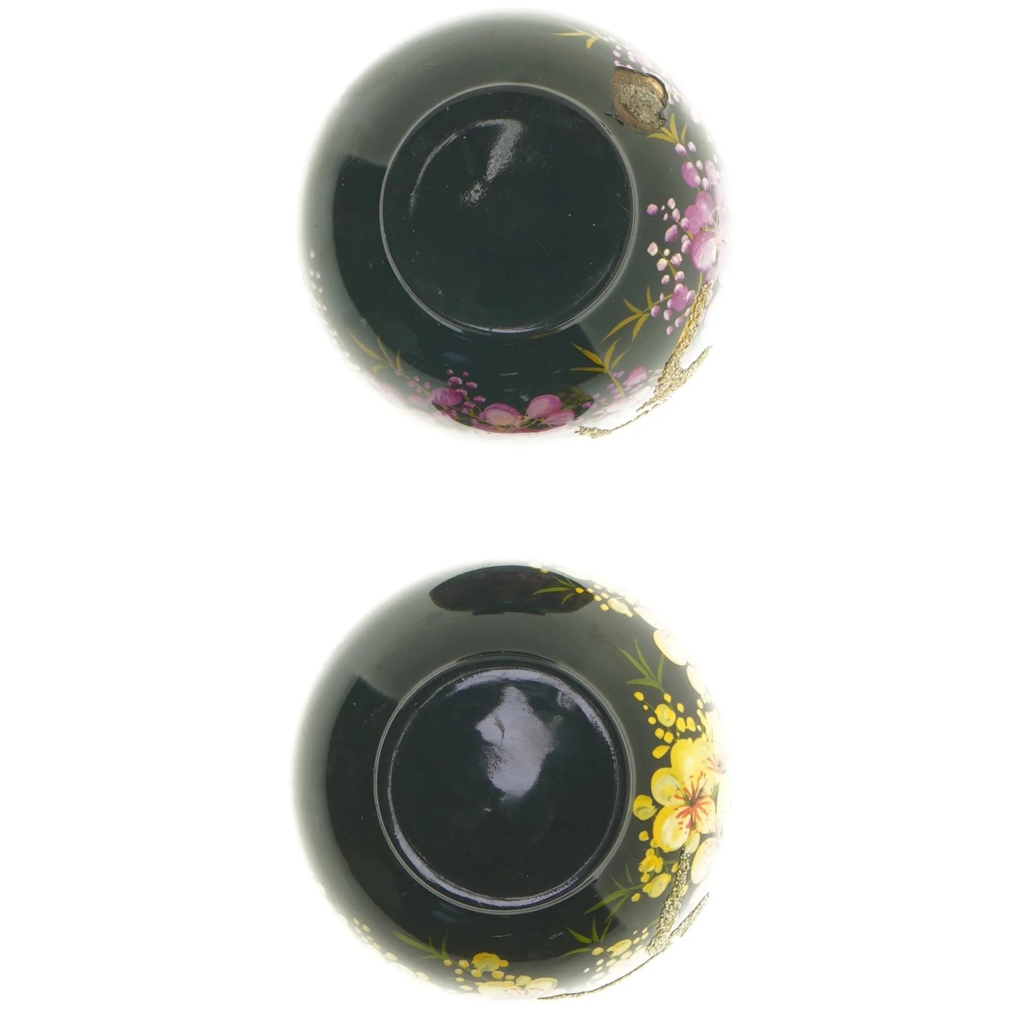 Dekorative skåle med blomstermotiv (str. Ø 10,5 cm)