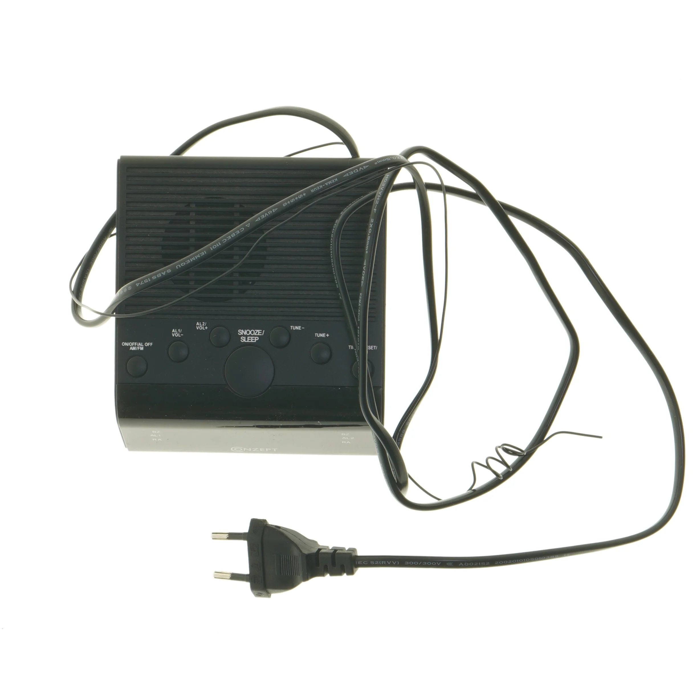 Alarm clock radio fra Conzept (str. 11x12,5 cm)