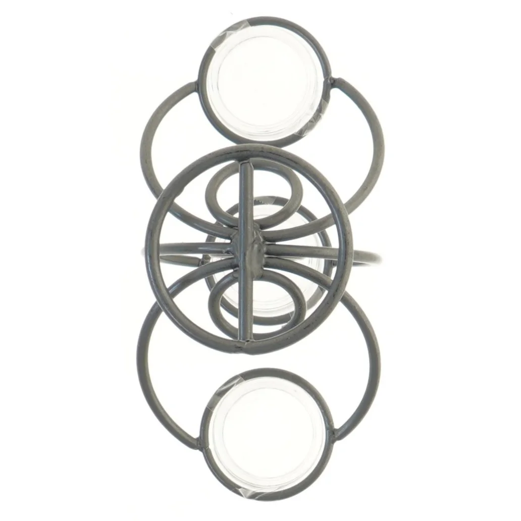 Moderne lysestage med tre holdere (str. 20 cm)til fyrfadslys