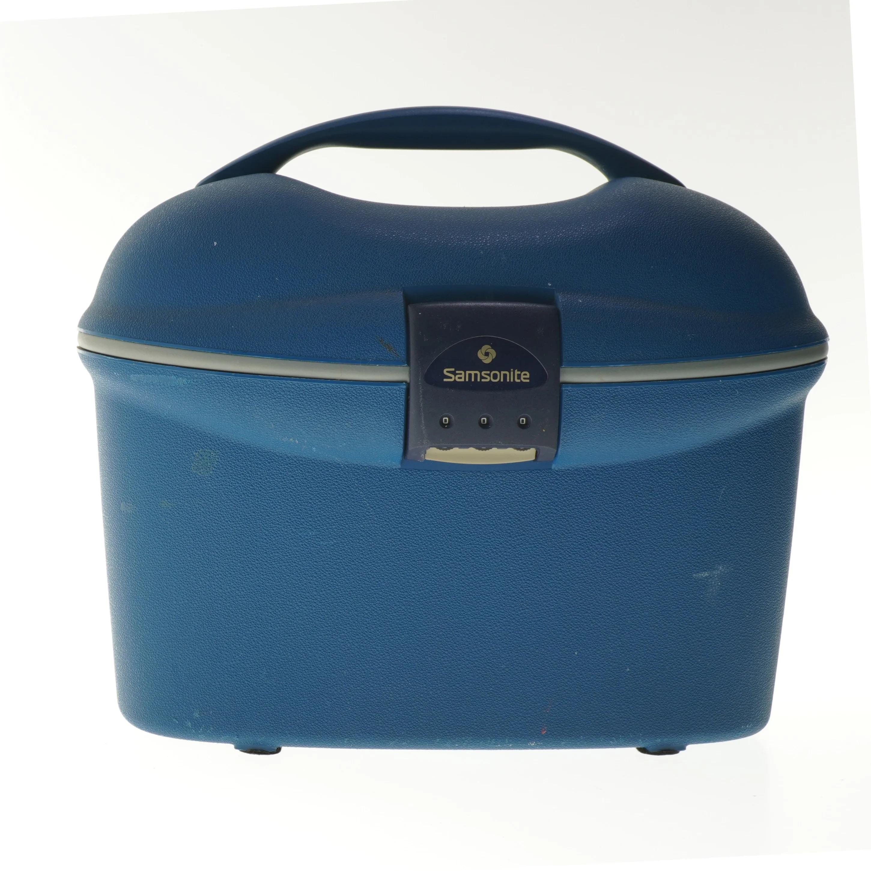 Blå Samsonite rejsetaske  (str. 32x18x30 cm)