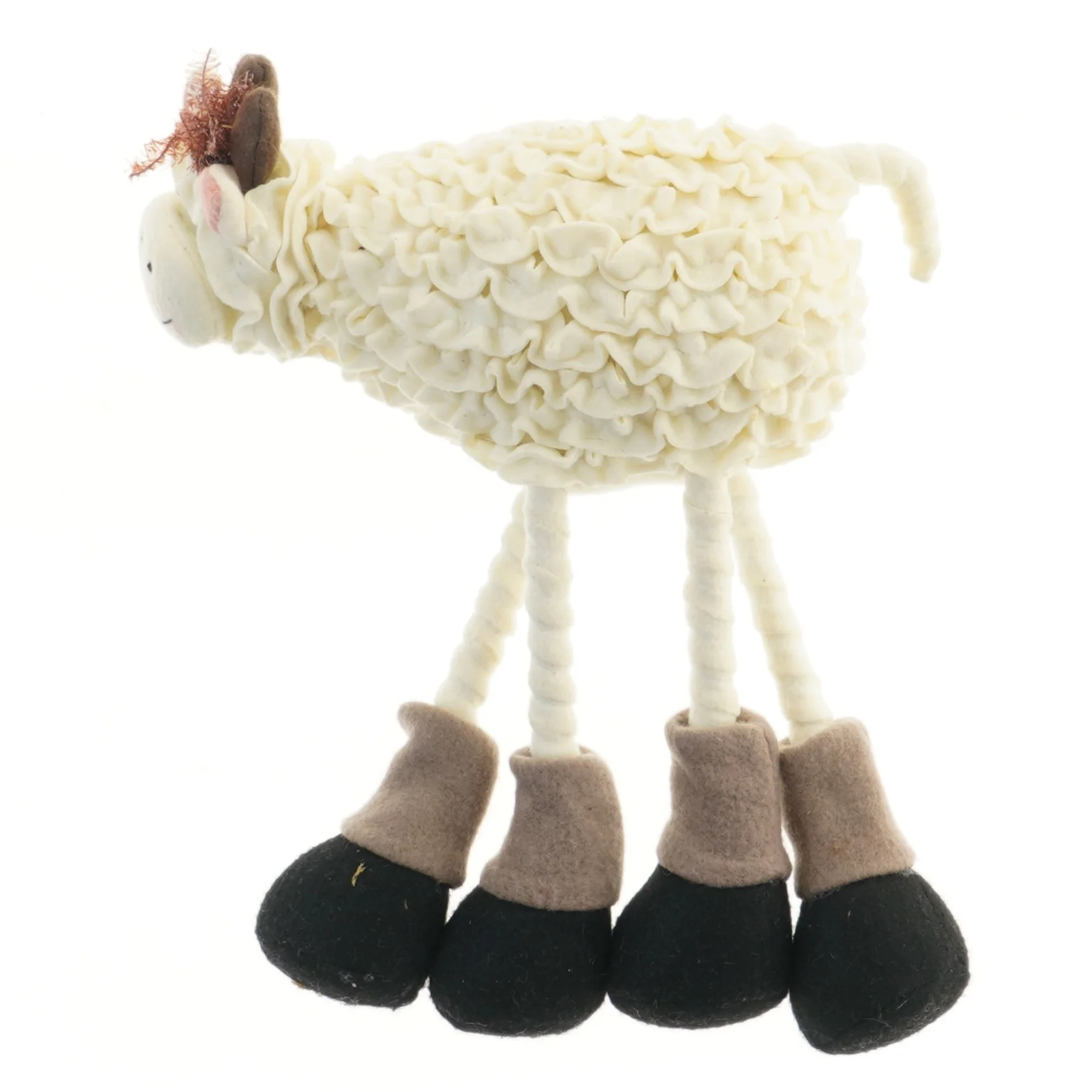 Blød får figur (str. 24x31 cm)