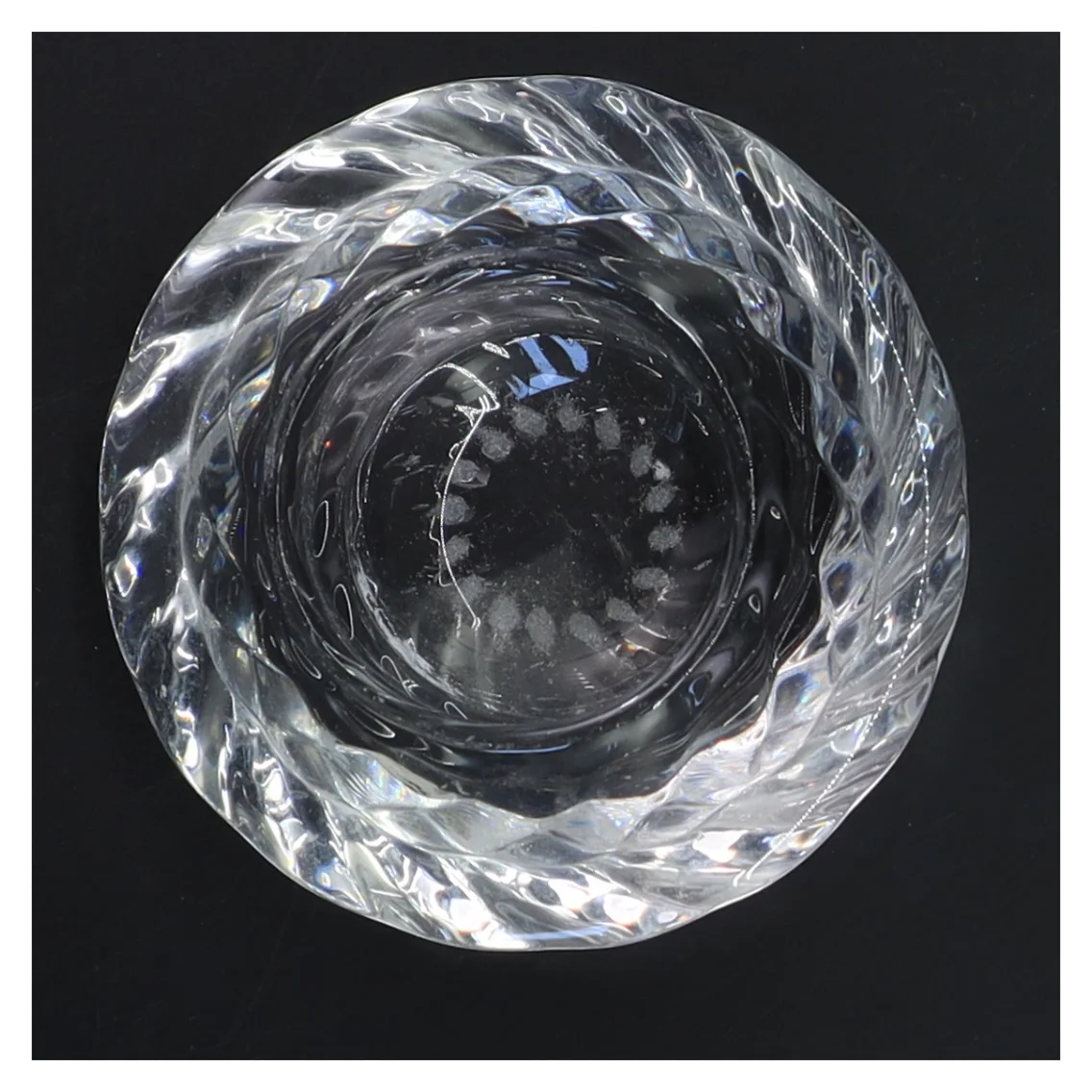 Glas lysestage (str. 11 cm)fra holmegaard 