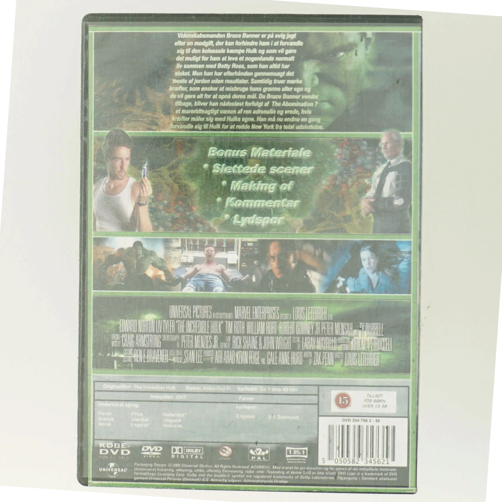 The Incredible Hulk med Tim Roth (DVD)