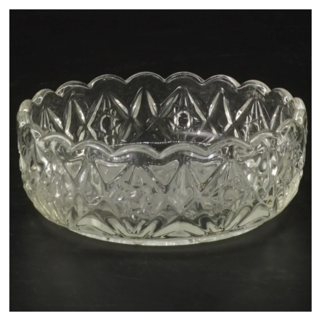 Glas skål af krystal (str. Ø 10,5 cm)