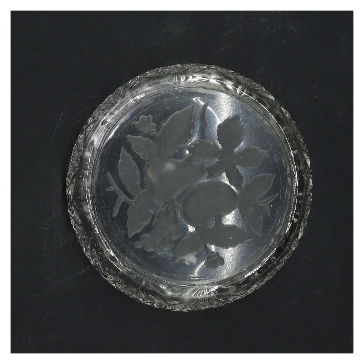 Glas skål af krystal (str. Ø 10,5 cm)