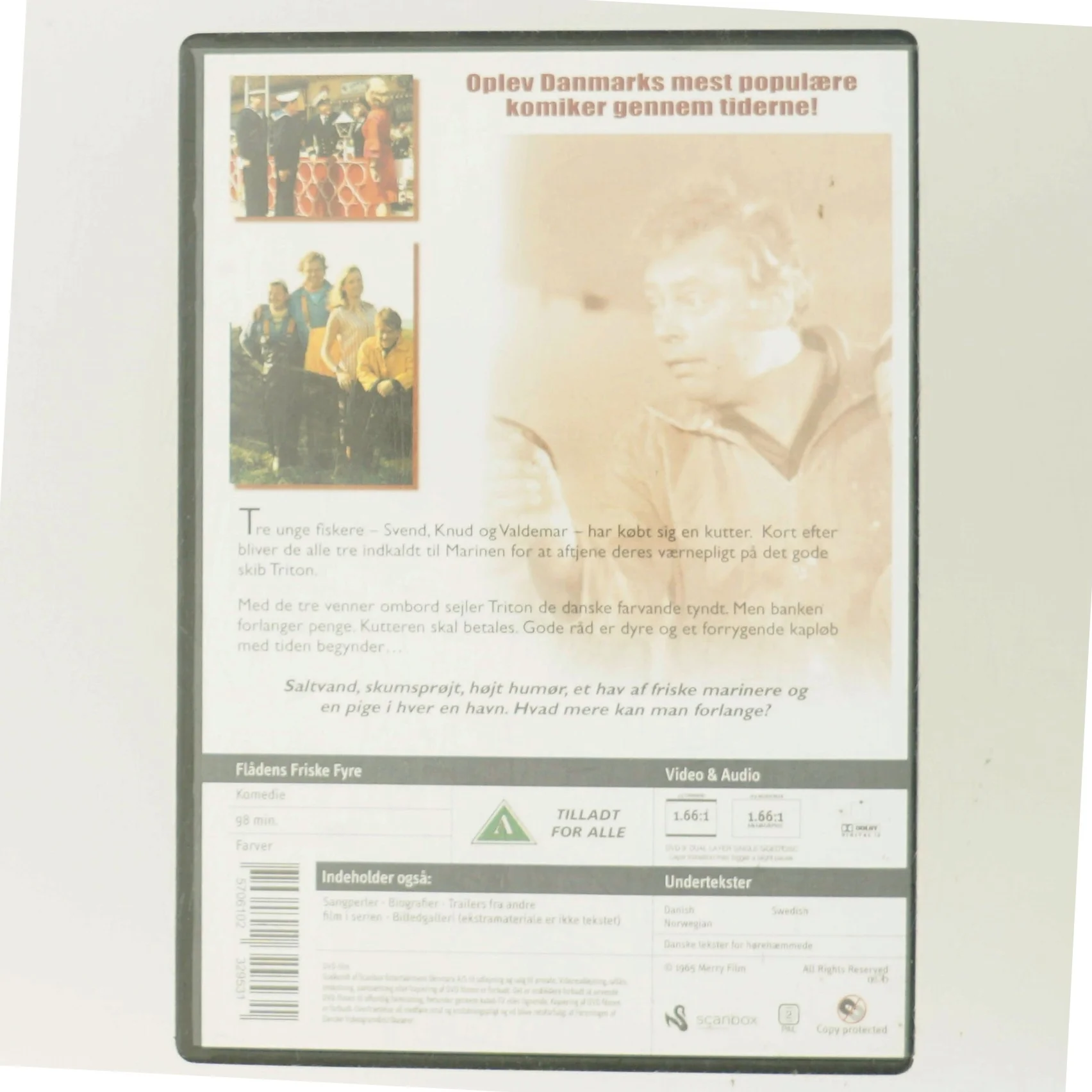 DVD 'Flådens friske fyre' fra Scanbox med Dirch Passer (DVD)