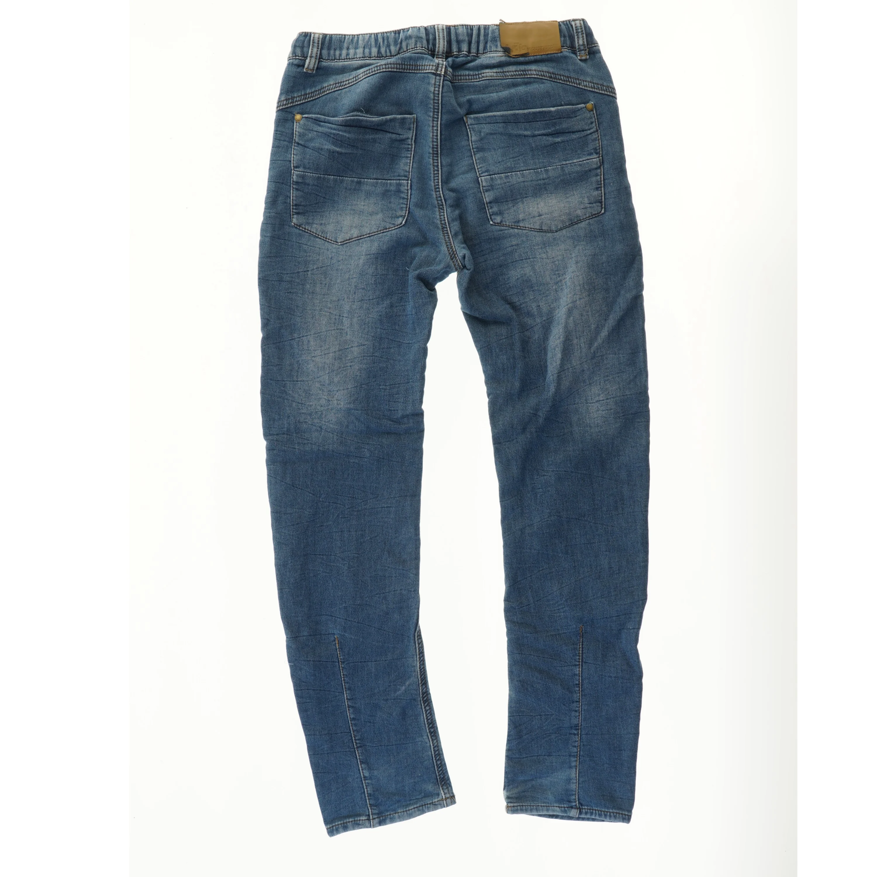 Jeans med elastik og snørebånd (str. 164)