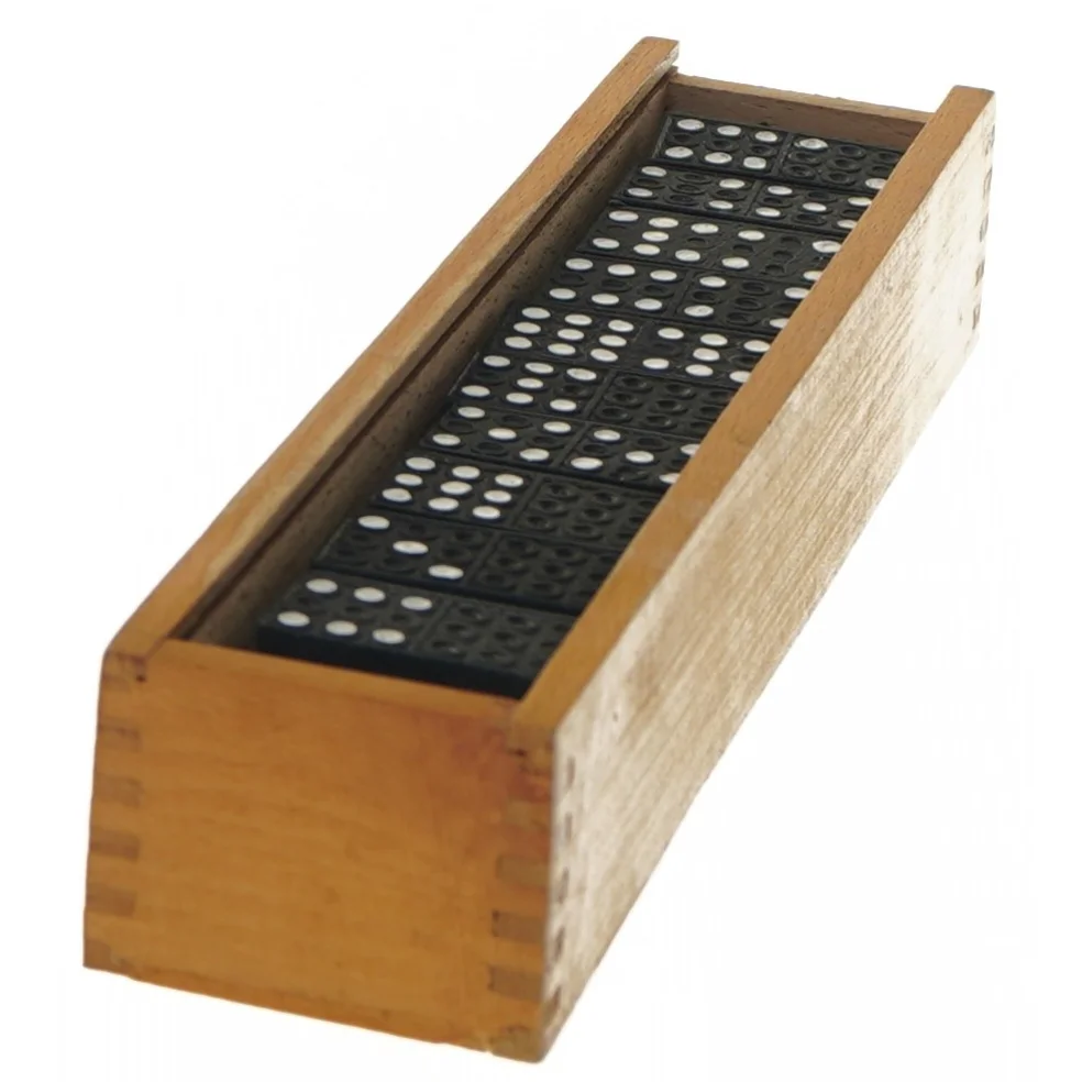 Domino sæt med trækasse (str. 27x6 cm)