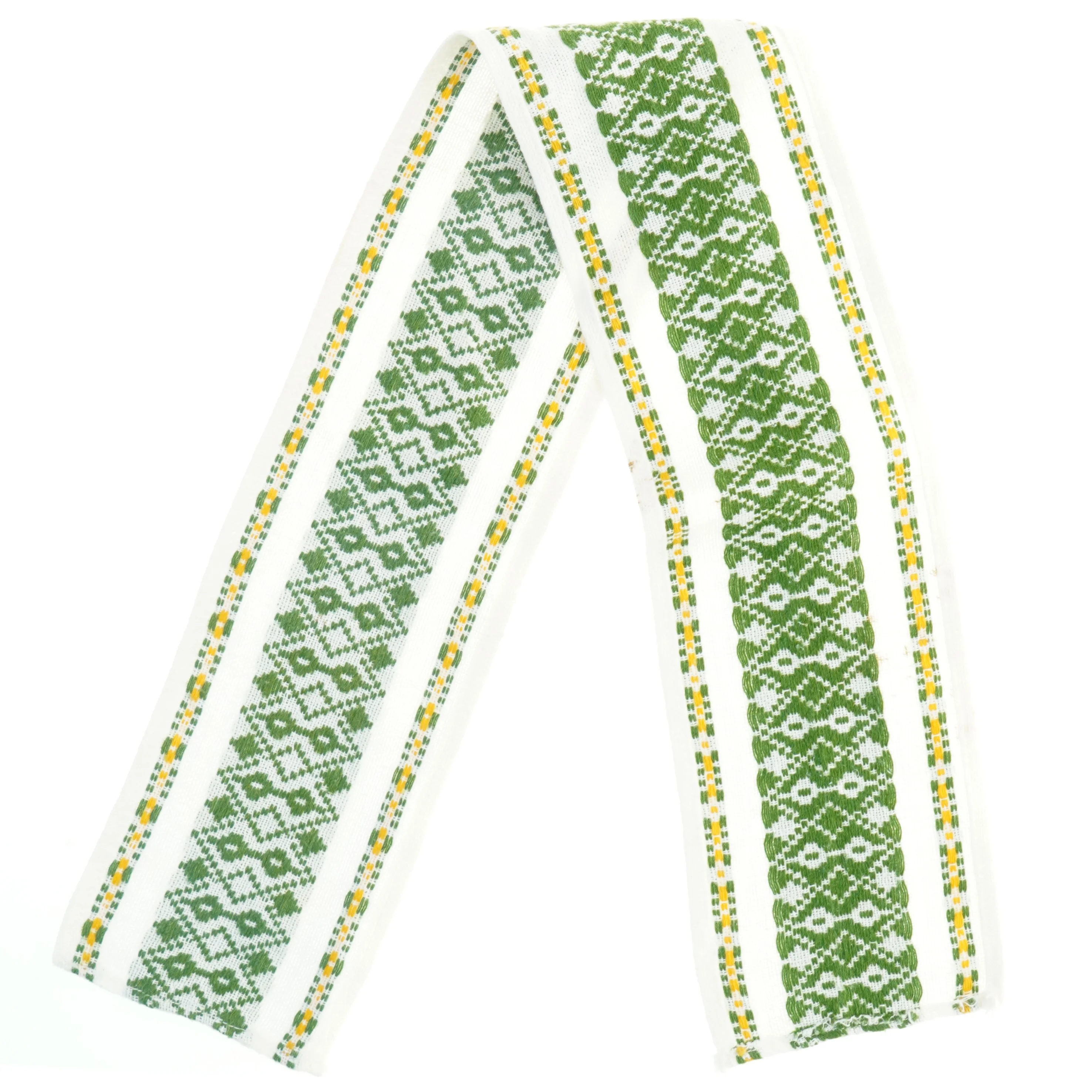 Bordløber med grønt mønster (str. 70x10 cm)