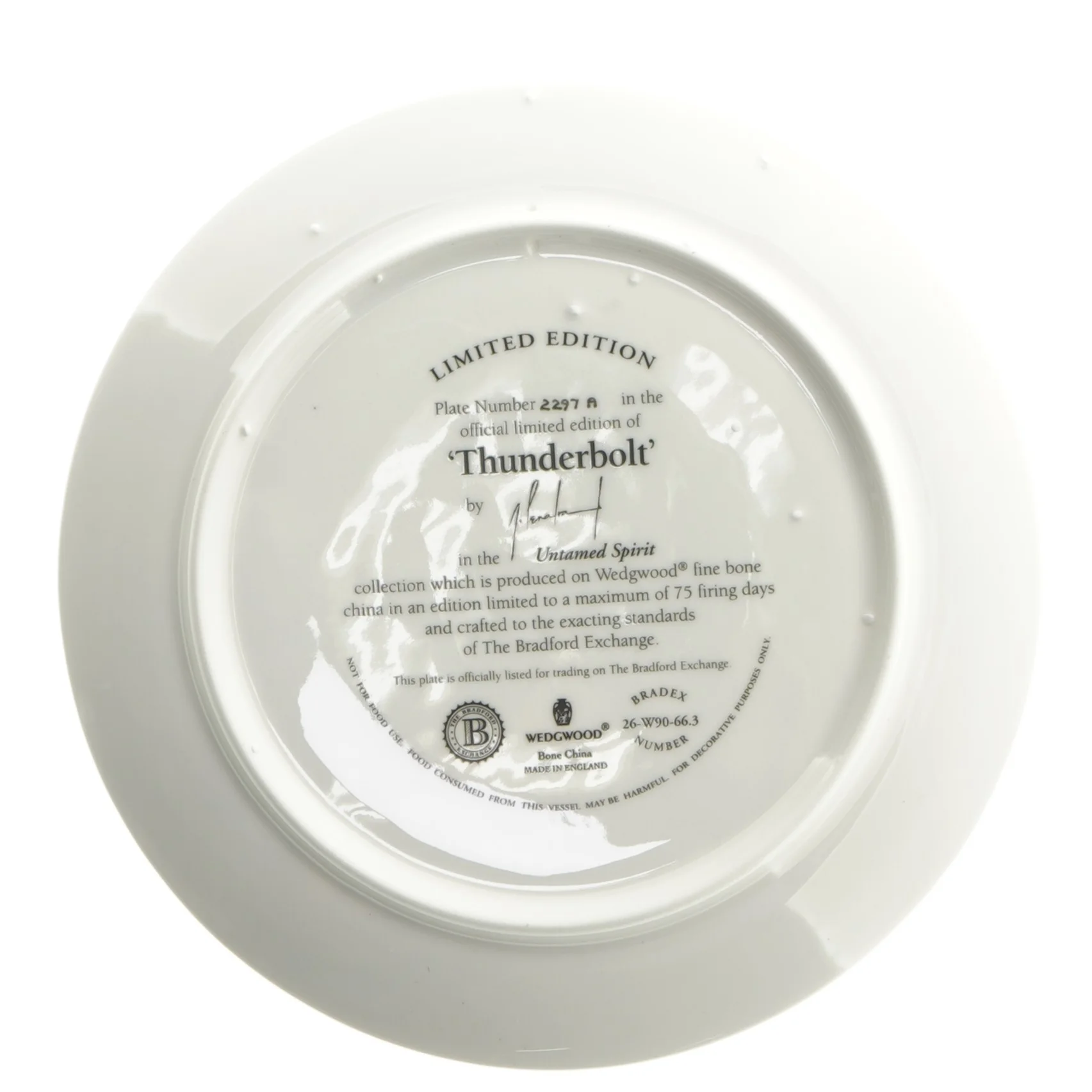 Wedgwood dekorativ porcelænstallerken fra Wedgwood (str. Ø 20 cm)