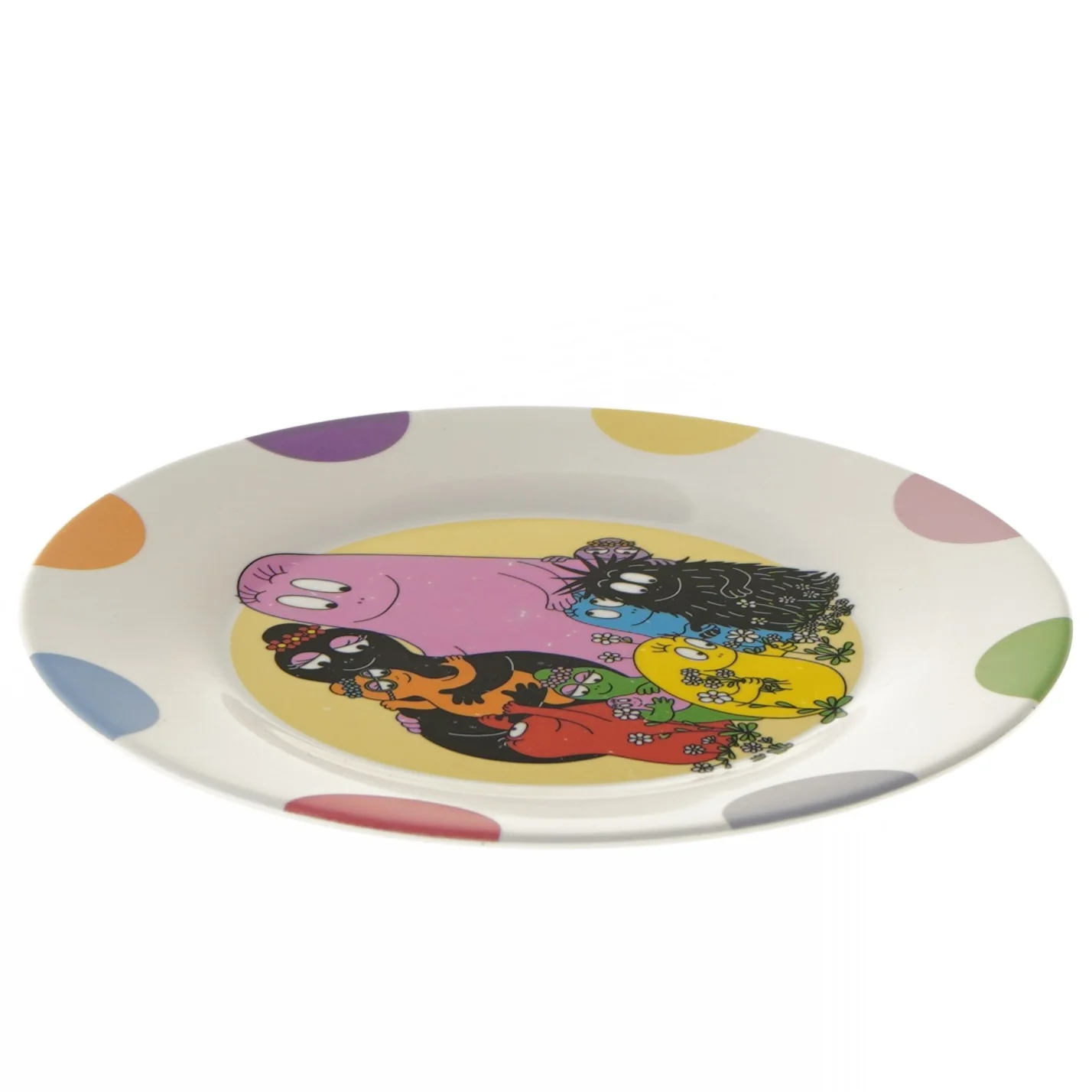 Børnetallerken med Barbapapa motiv (str. Ø 20 cm)