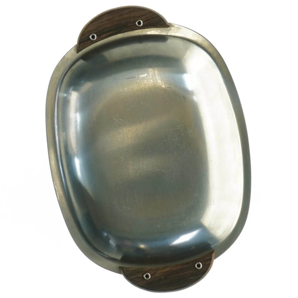 Metalfad med træhåndtag (str. 17 x 11,5 cm)