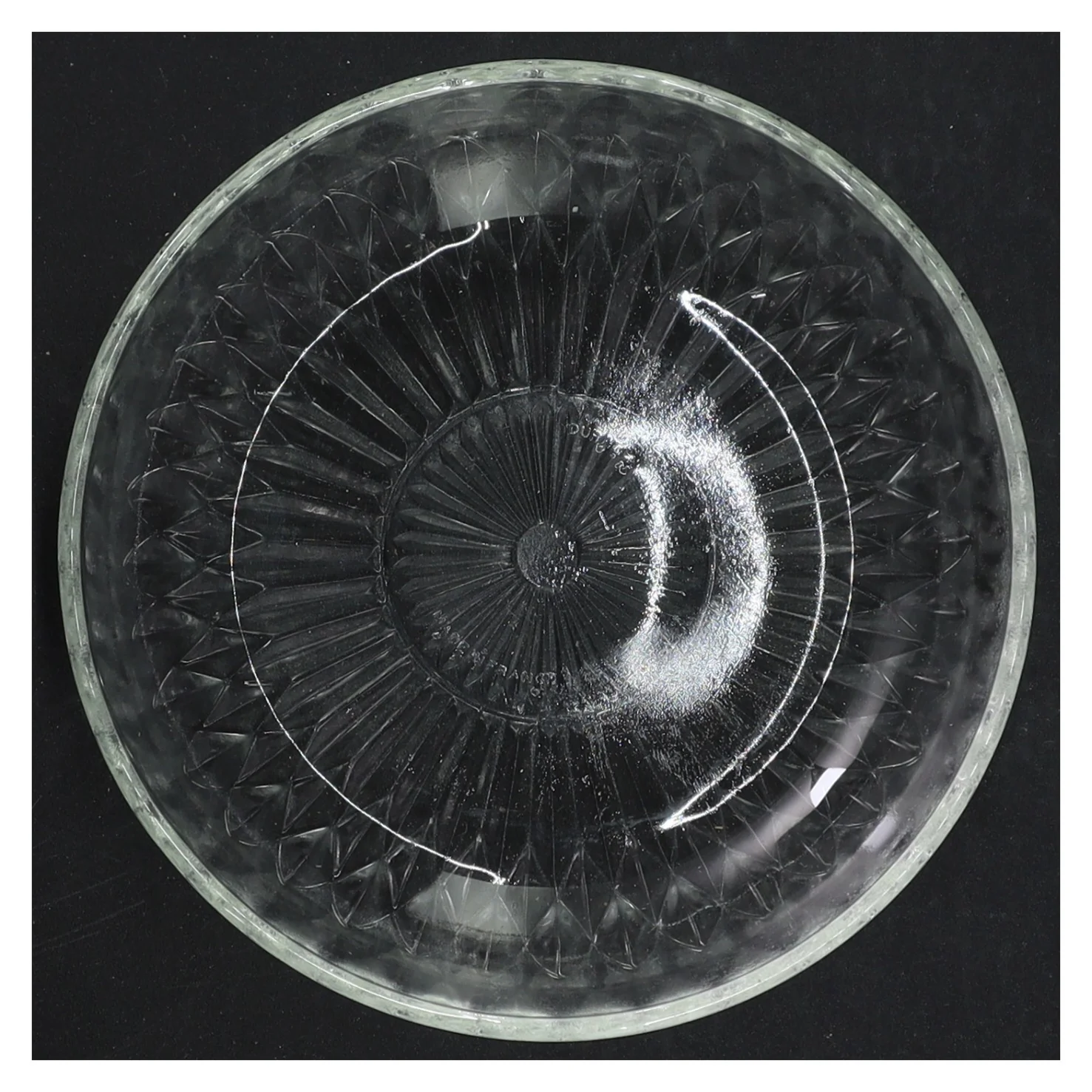 Glas assiet (str. 14,5 cm i diameter og 3 cm høj)