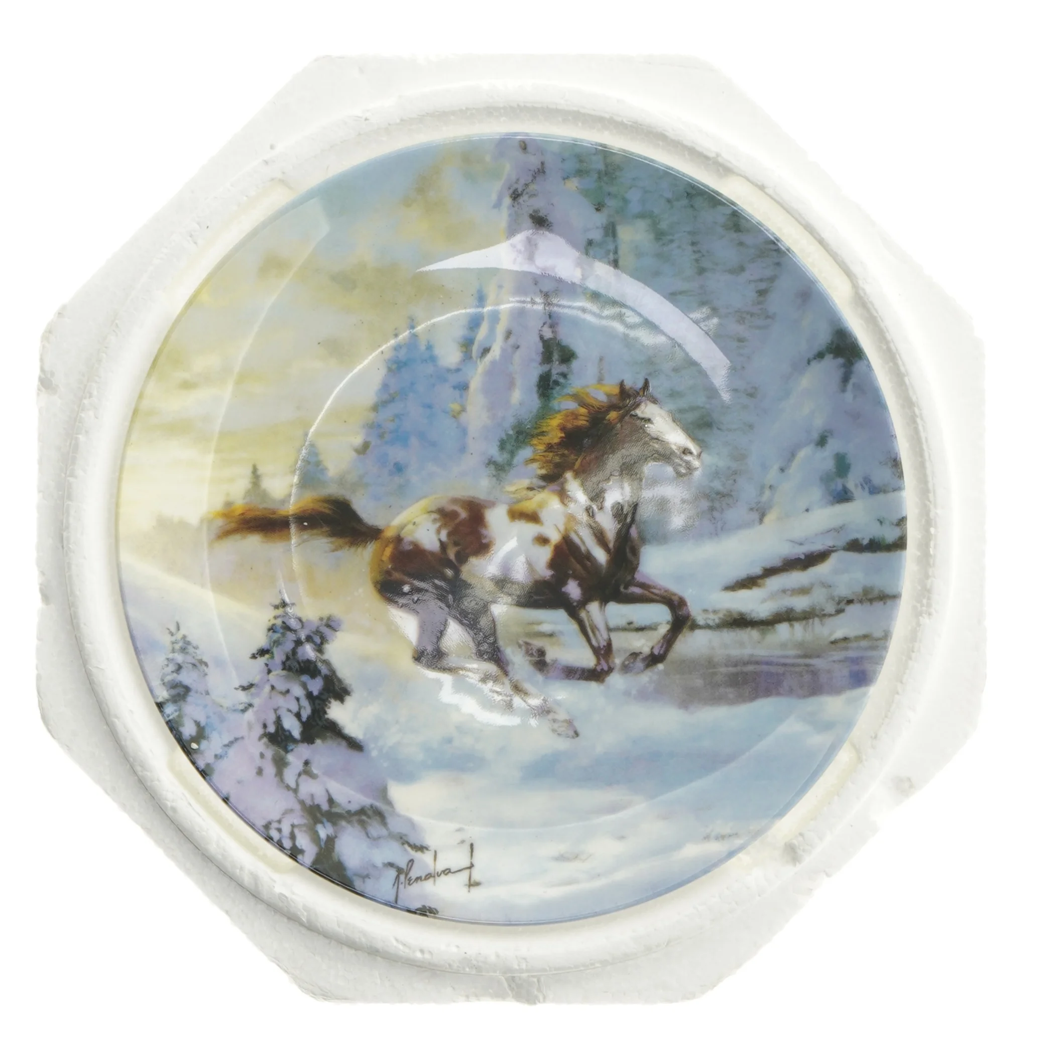 Dekorativt tallerken 'Fire and Ice' fra Wedgwood (str. Ø 20 cm)