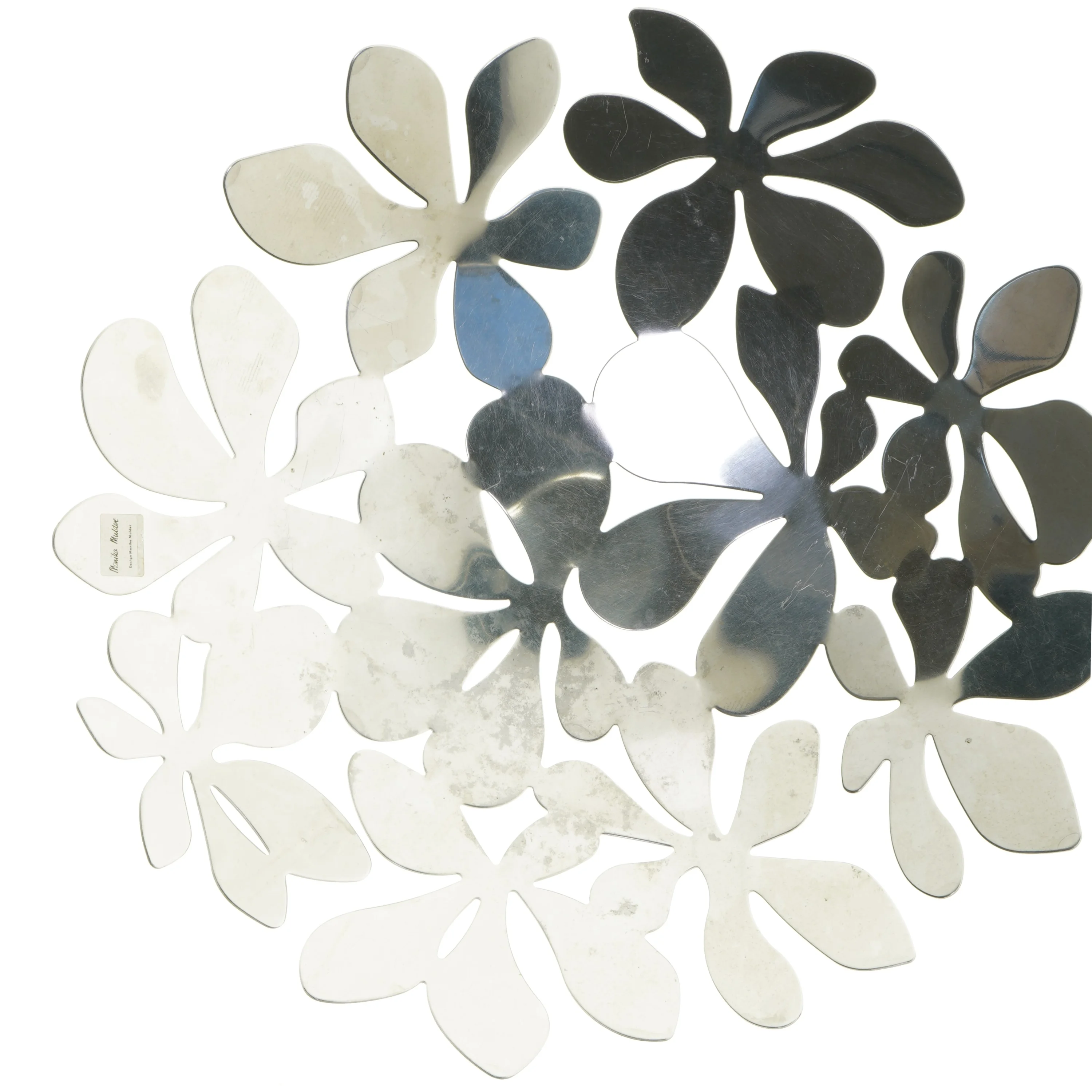 Metal blomster skål (str. Ø. 43 cm)