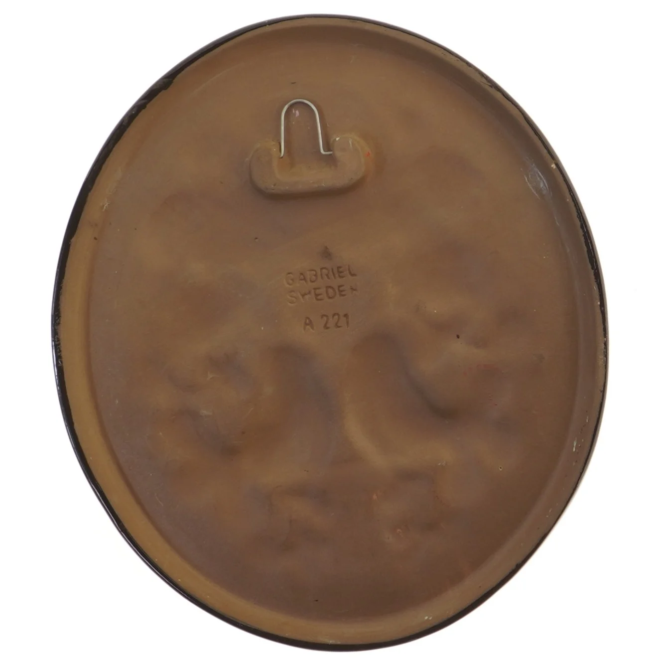 Dekorativ vægplade med fuglemotiv fra Gabriel Sweden (str. 28 cm)