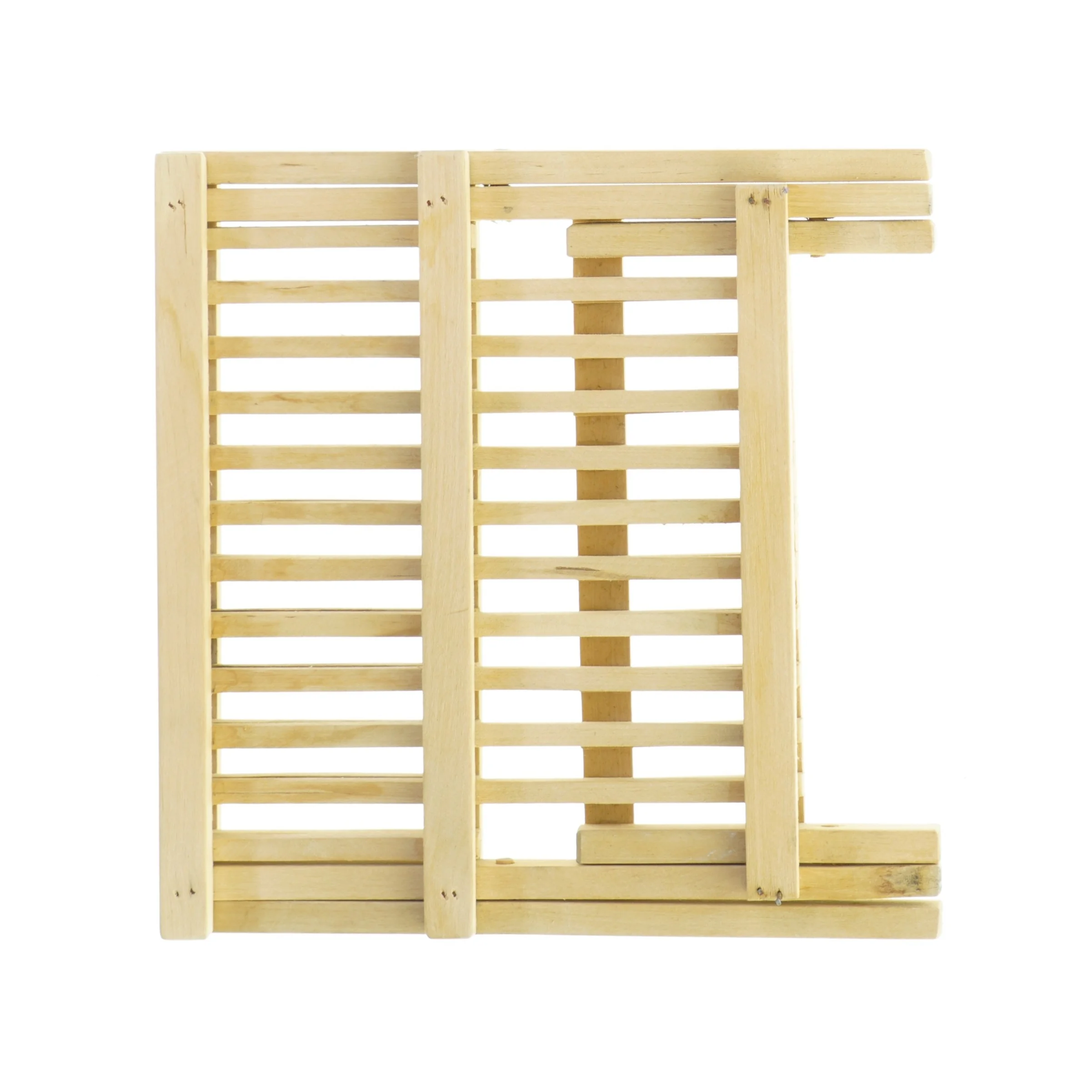 Lege Sammenklappelig træbakkeholder (str. 22 x 22 cm)