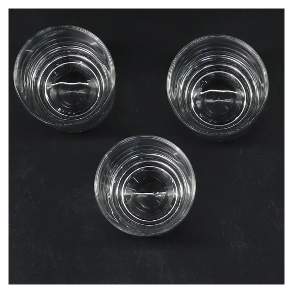 Små glas (str. 3 stk Ø 4,5 cm længde 4,5 cm)