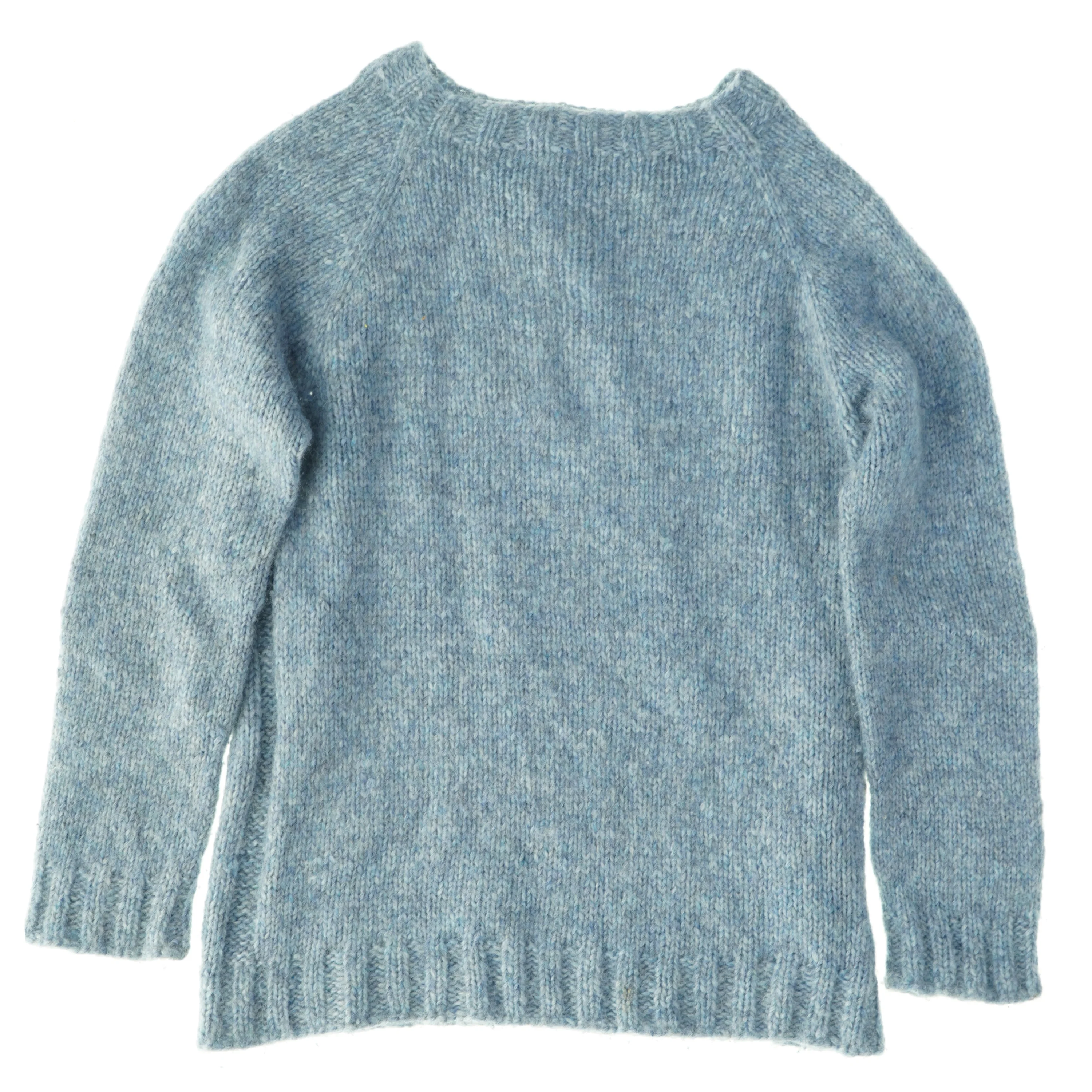 Blå striktrøje (str. Bredde, 38 cm længde 53 cm armlængde, 58 cm)