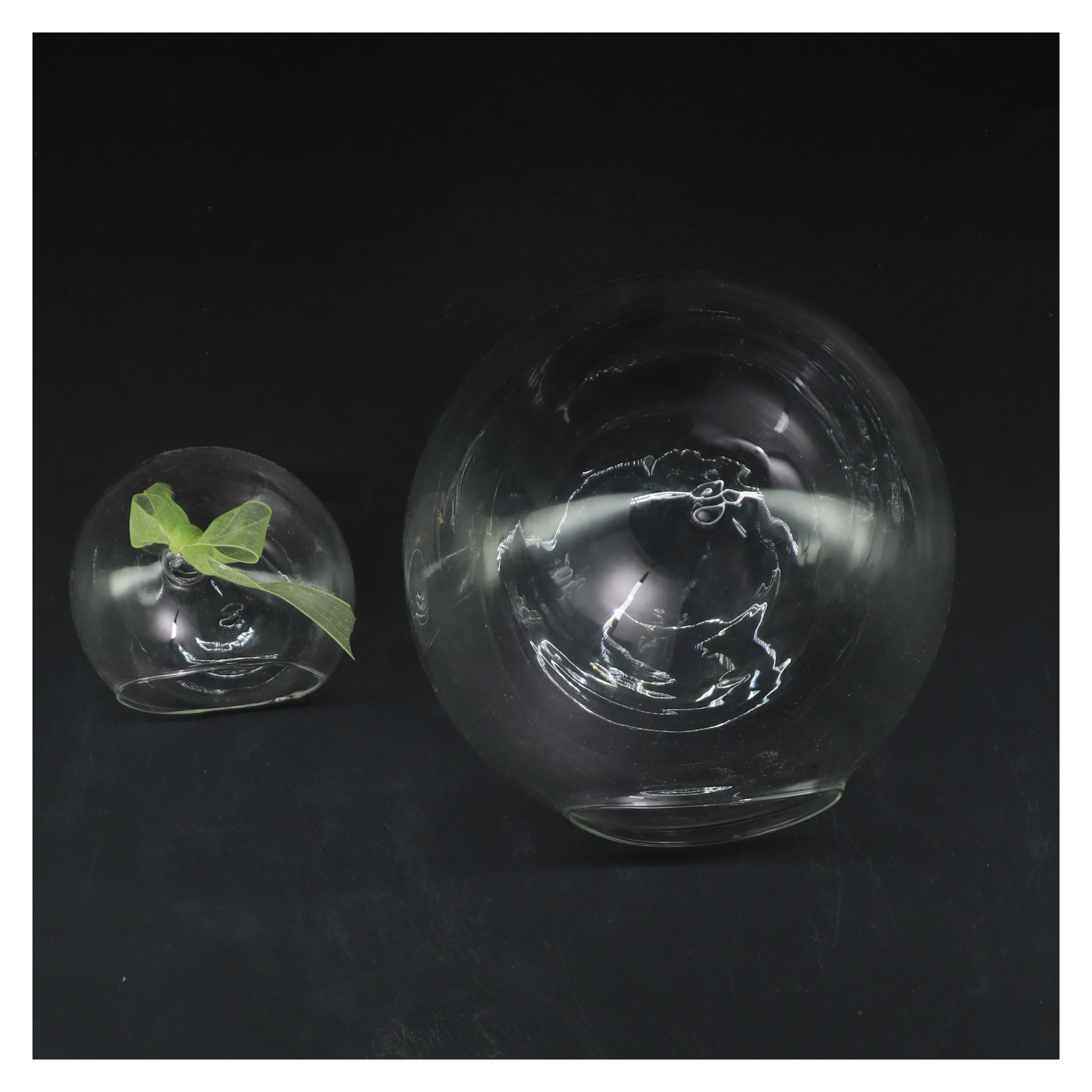 Glasdekorations æg (str. 11 & 22 cm)