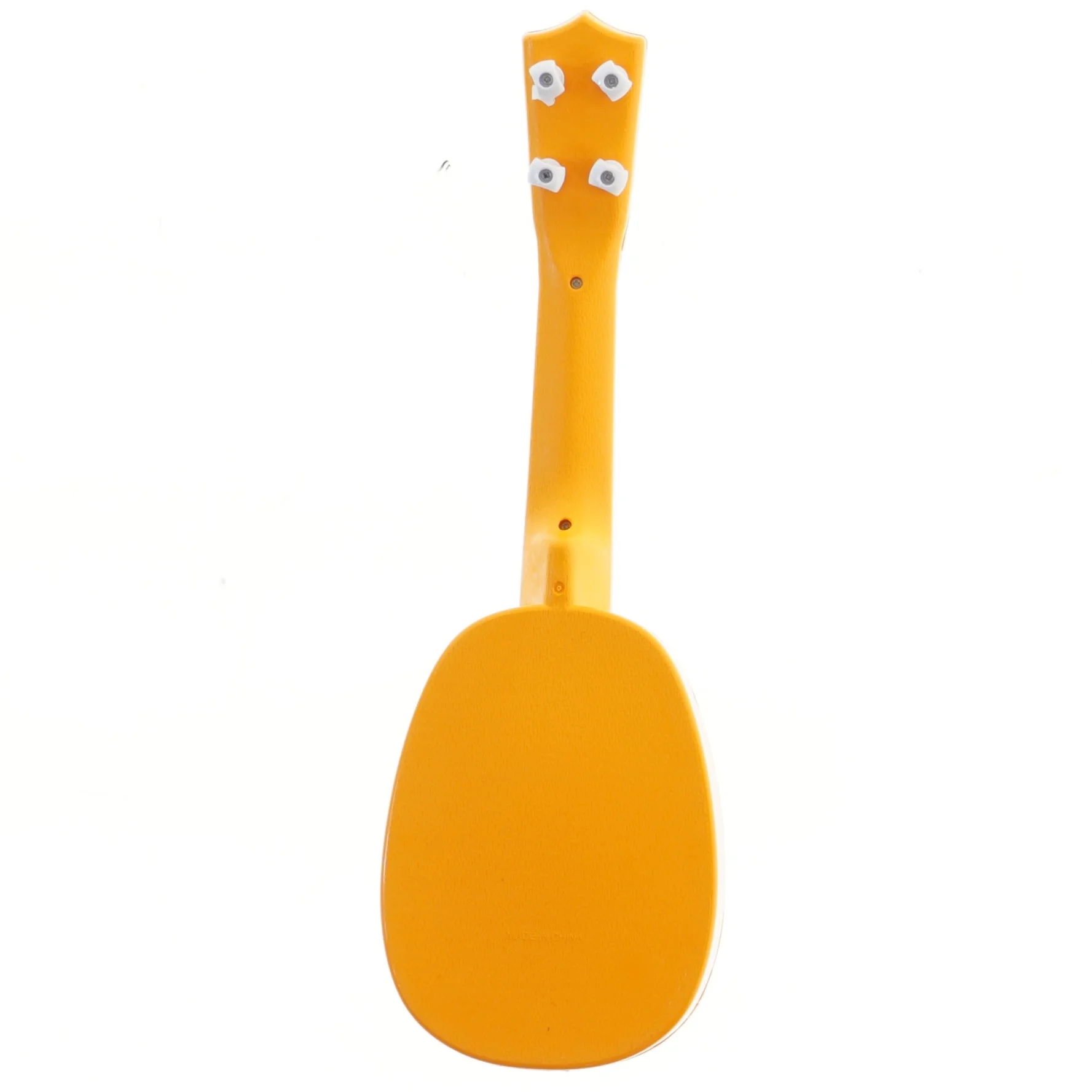 Børneukulele med appelsinmotiv (str. 36x11 cm)