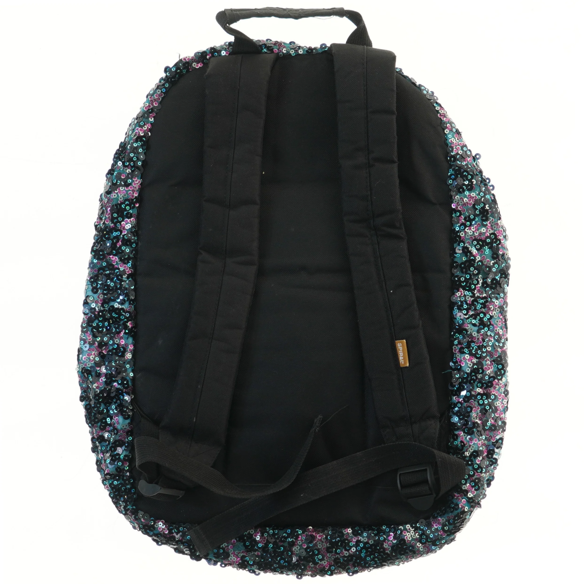 Rygsæk med pailletter fra Spiral (str. 38x46 cm)