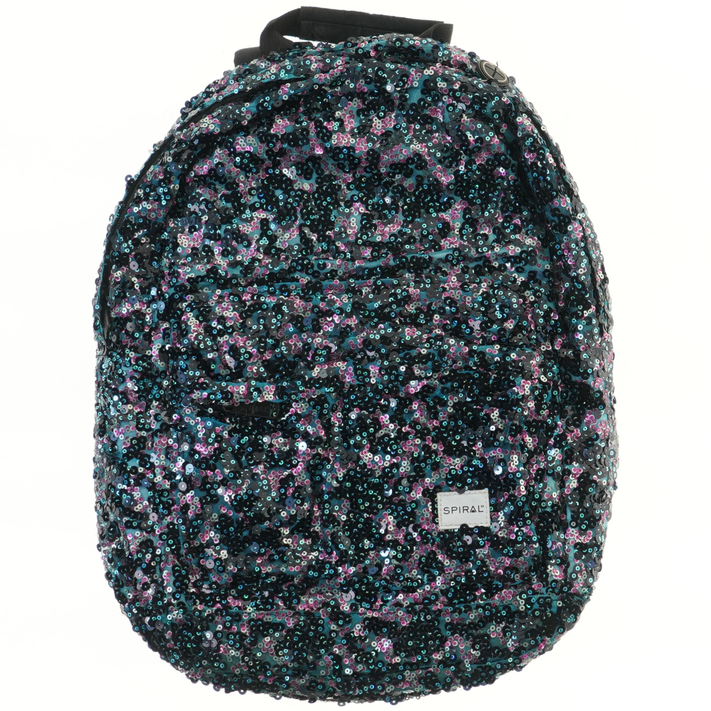 Rygsæk med pailletter fra Spiral (str. 38x46 cm)