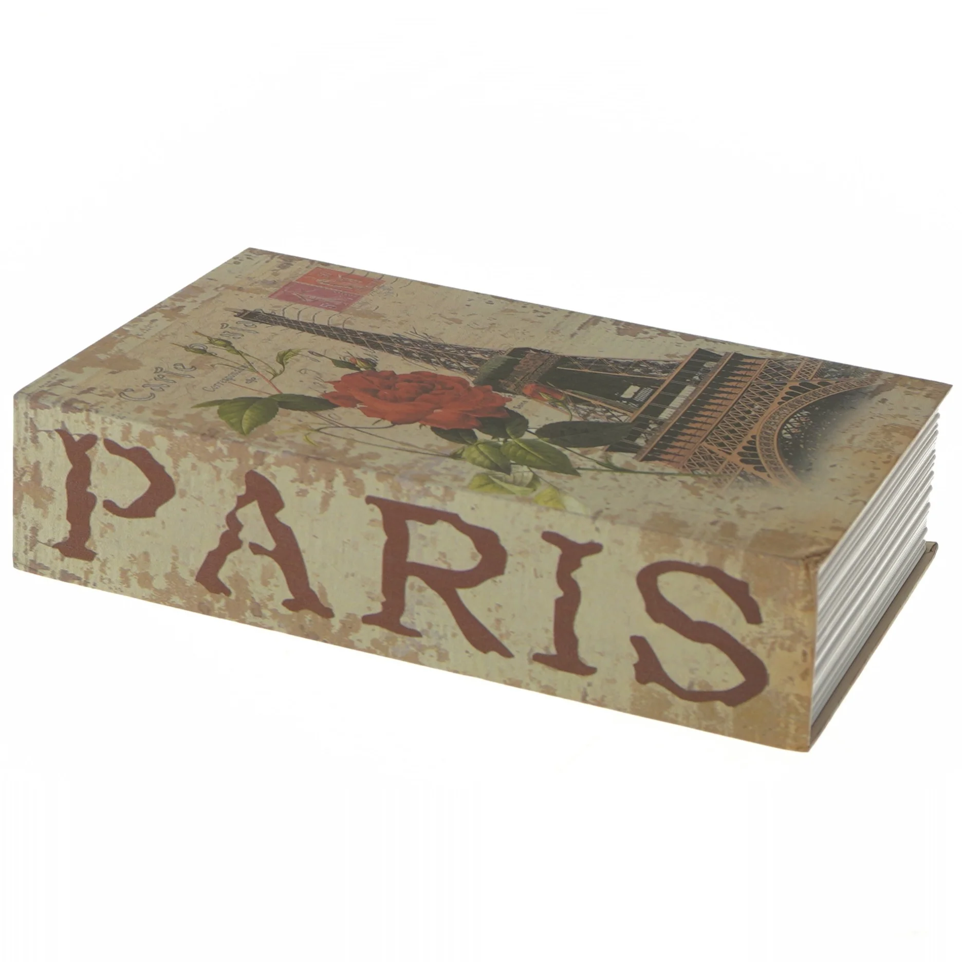 Bogformet pengeskab med lås (str. 24x15,5x5,5 cm)