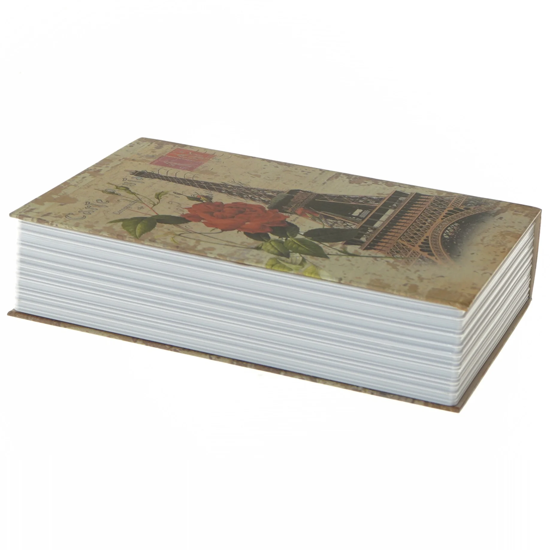 Bogformet pengeskab med lås (str. 24x15,5x5,5 cm)