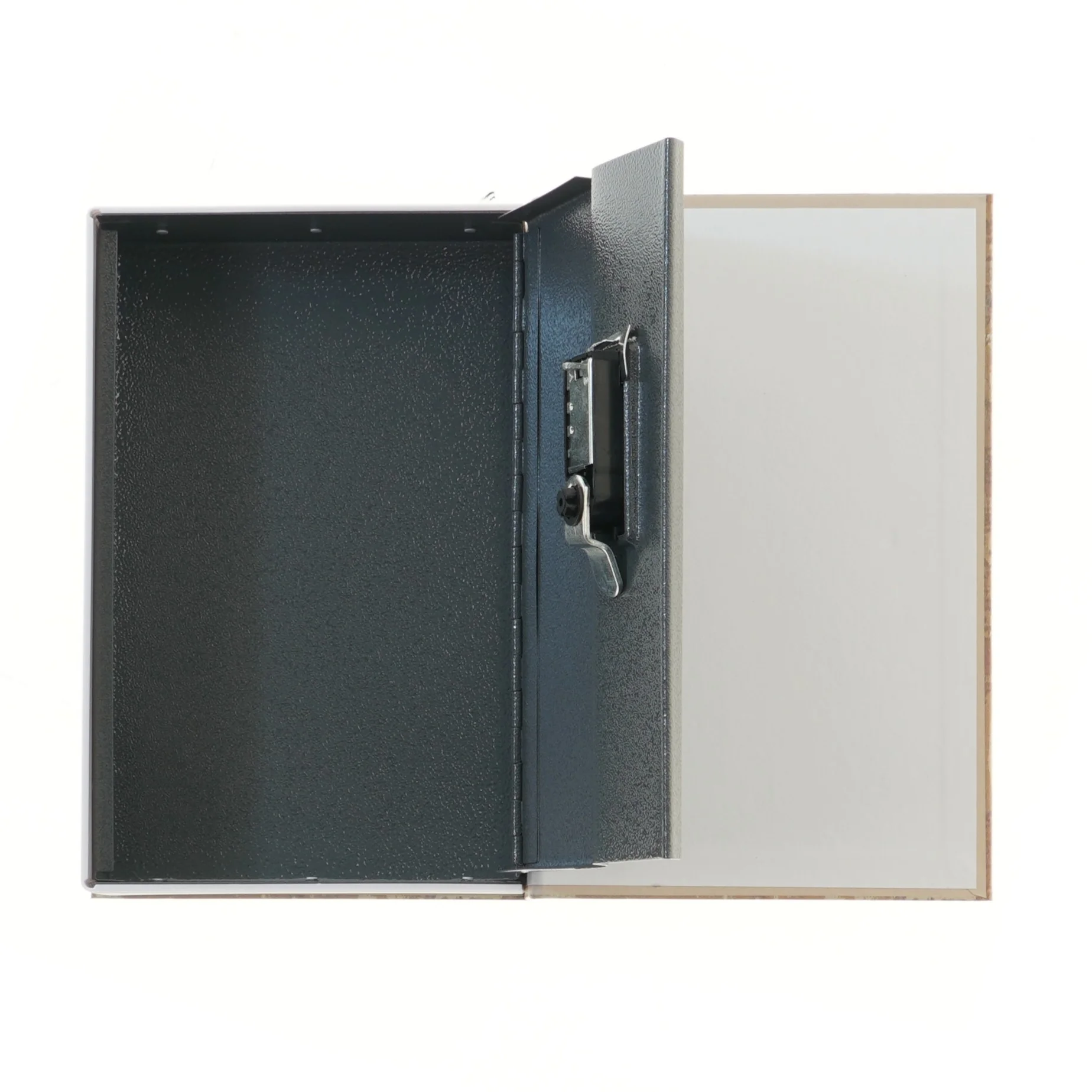 Bogformet pengeskab med lås (str. 24x15,5x5,5 cm)