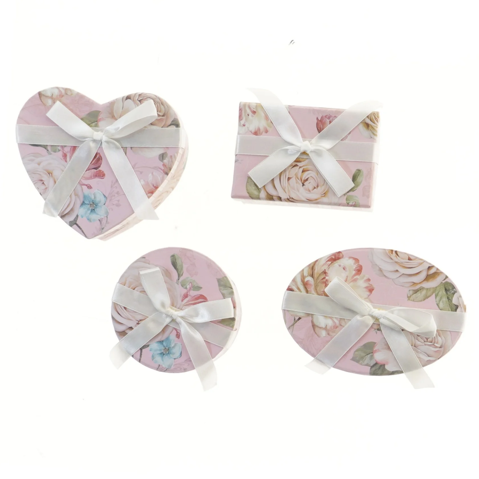 Dekorative gaveæsker med blomsterdesign fra Victoria's Design House (str. 8,5x12,5 cm)