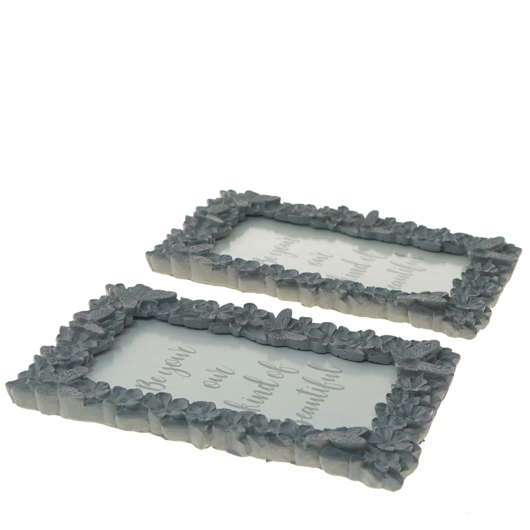 Dekorative blomsterbillederammer (str. 18,5x13,5 cm)