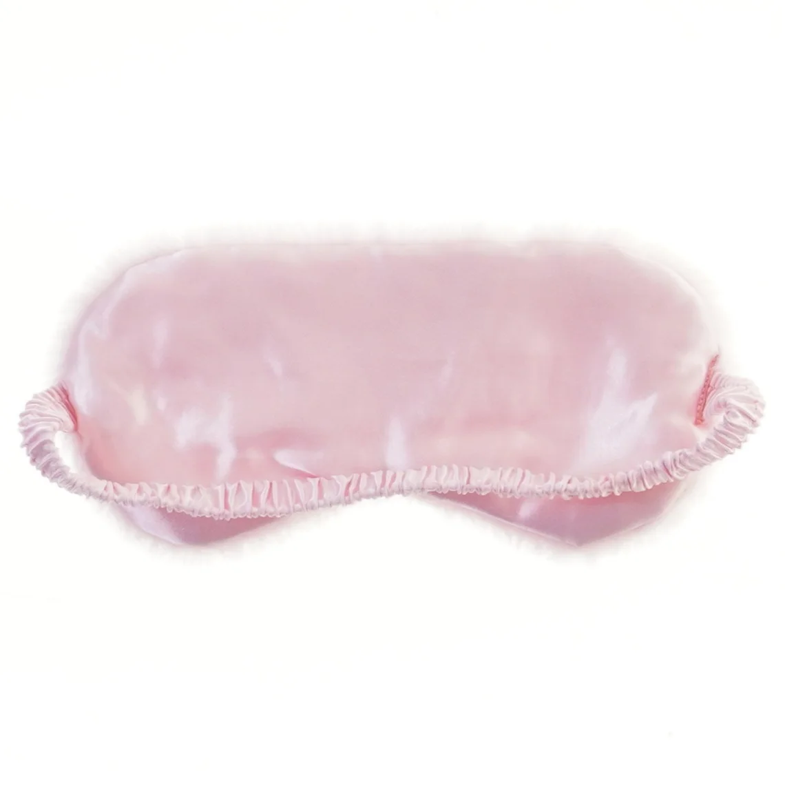 Fluffy, lyserød sovemaske (str. Ø 23 cm)