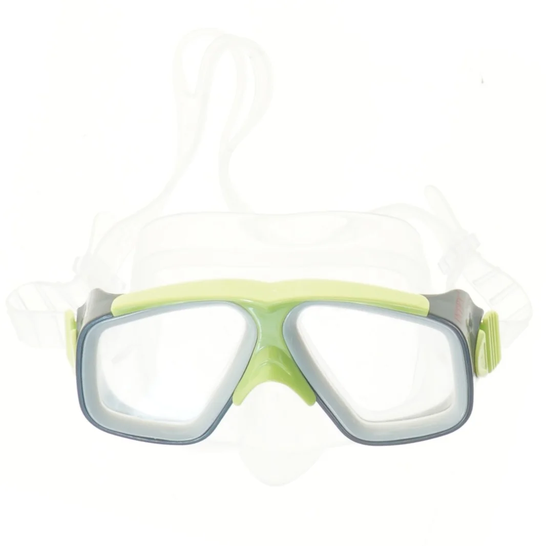 Dykkerbriller med grøn kant (str. 20 cm)