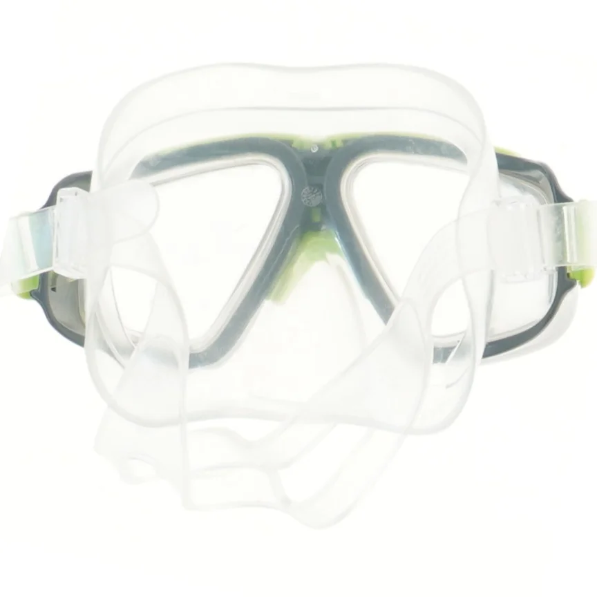 Dykkerbriller med grøn kant (str. 20 cm)