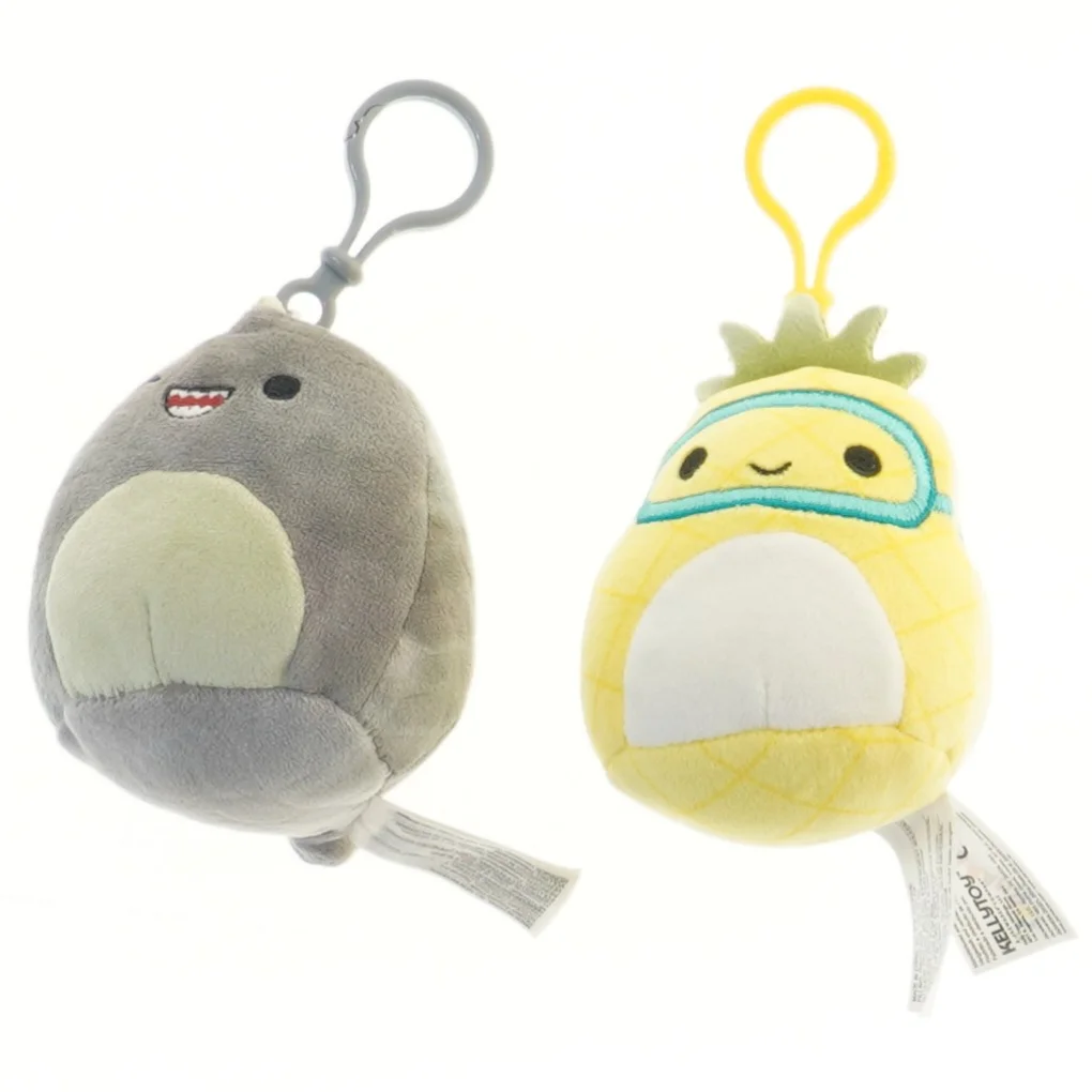 Plys nøgleringe med figurdesign fra Squishmallows (str. 10x9 cm)