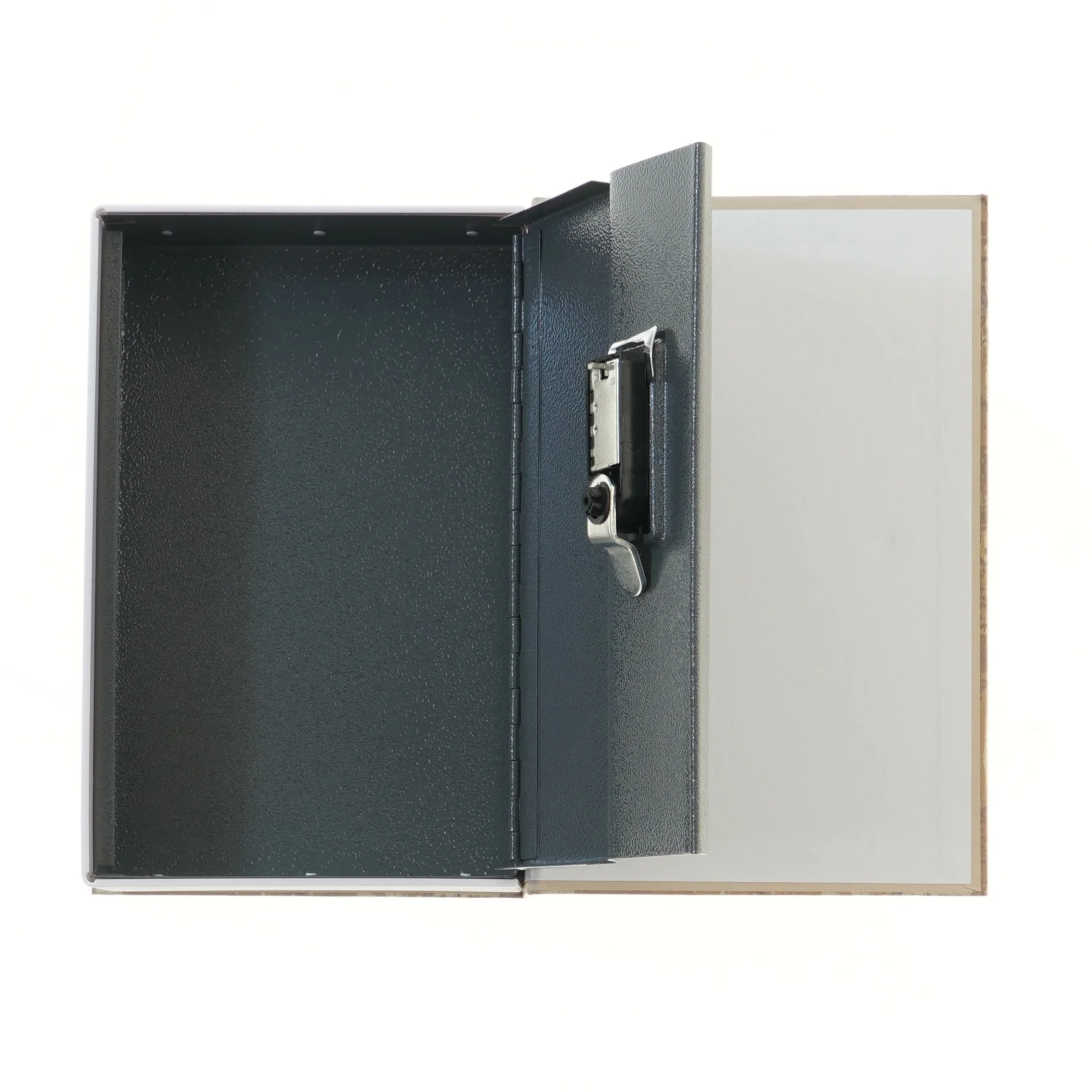 Bogformet pengeskab med kode (str. 24x15,5x5,5 cm)