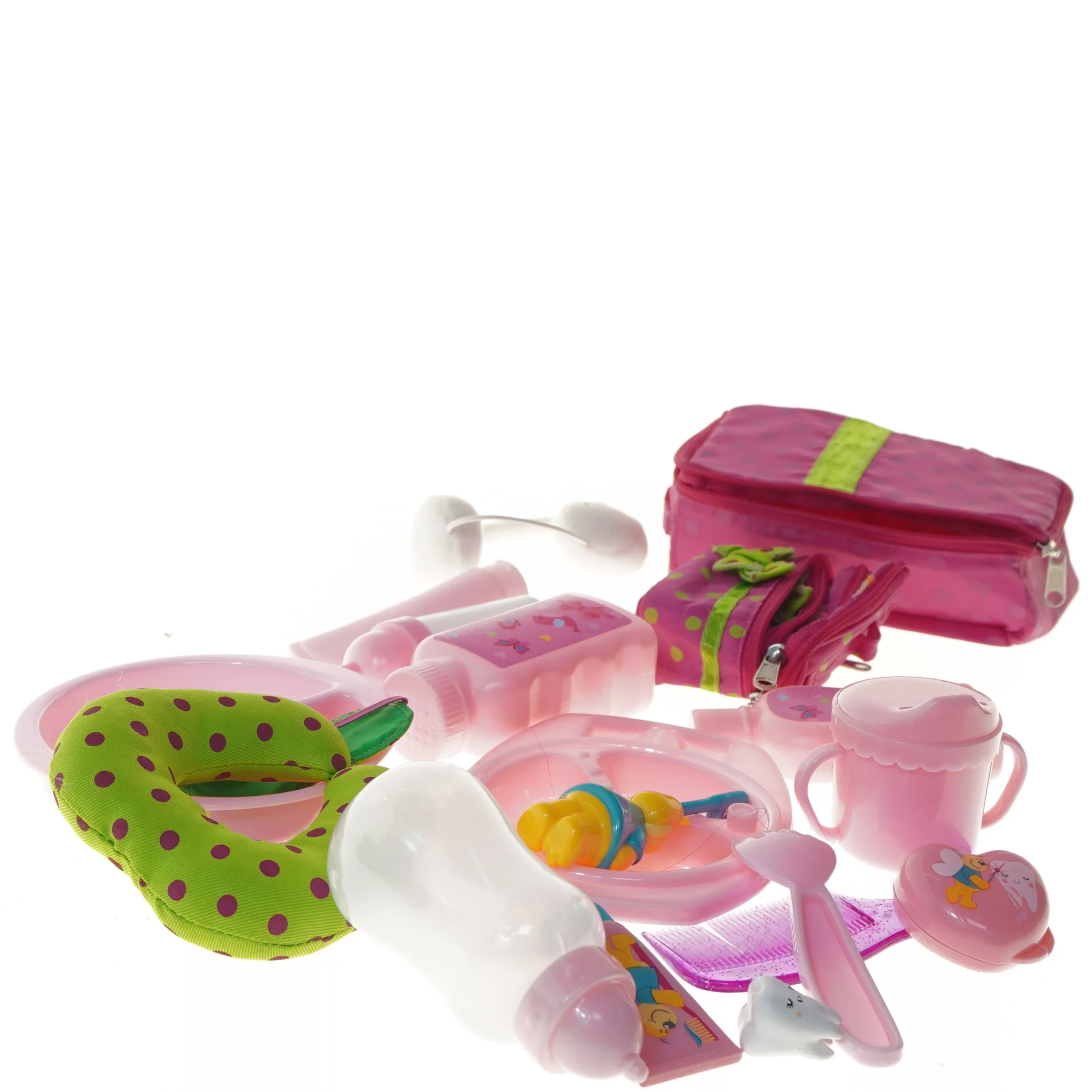 Dukkepleje sæt (str. 3-16 cm)