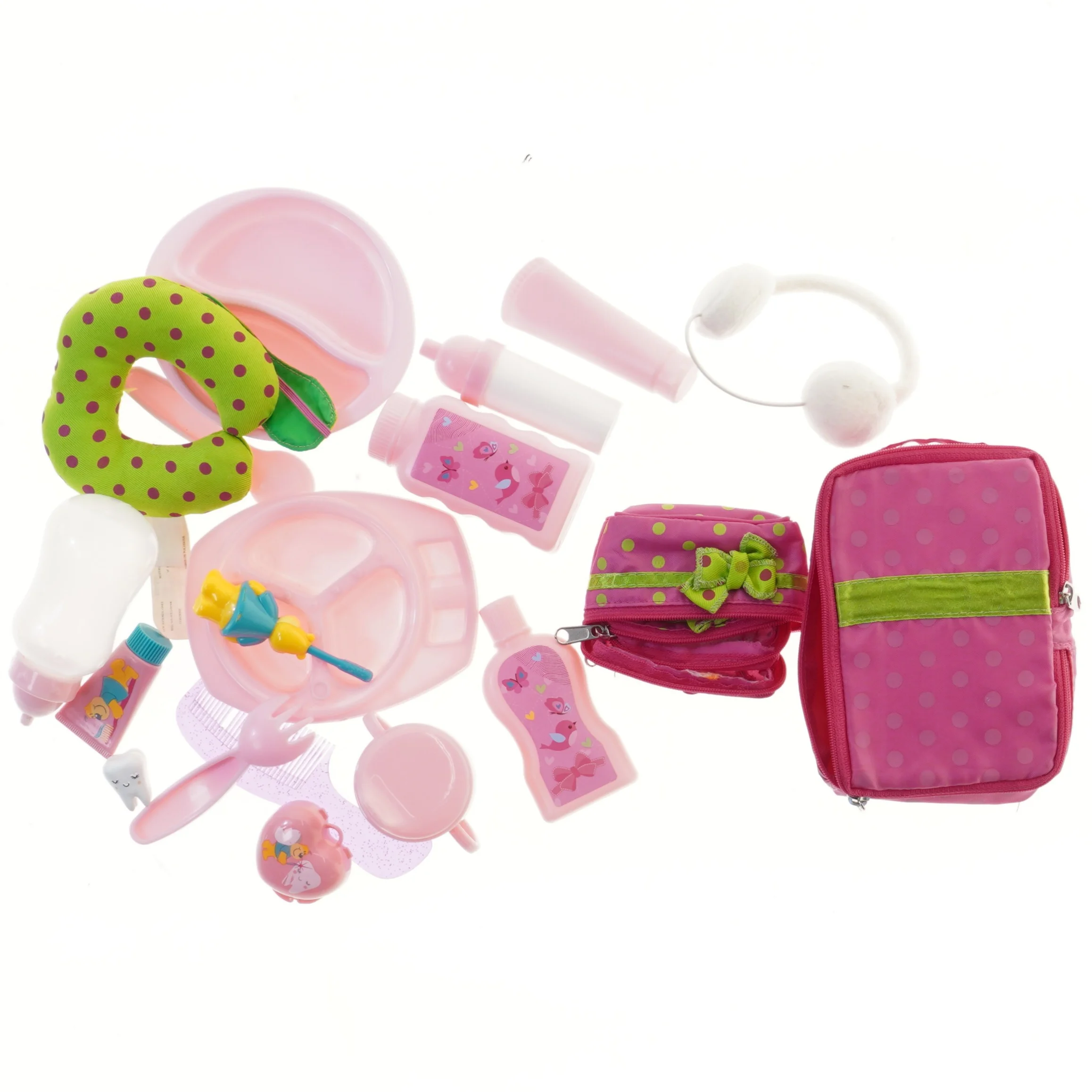 Dukkepleje sæt (str. 3-16 cm)