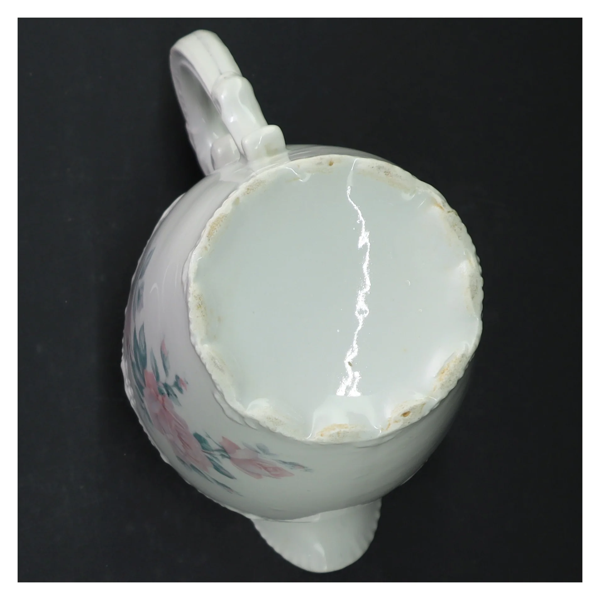 Porcelænskande med blomstermotiv